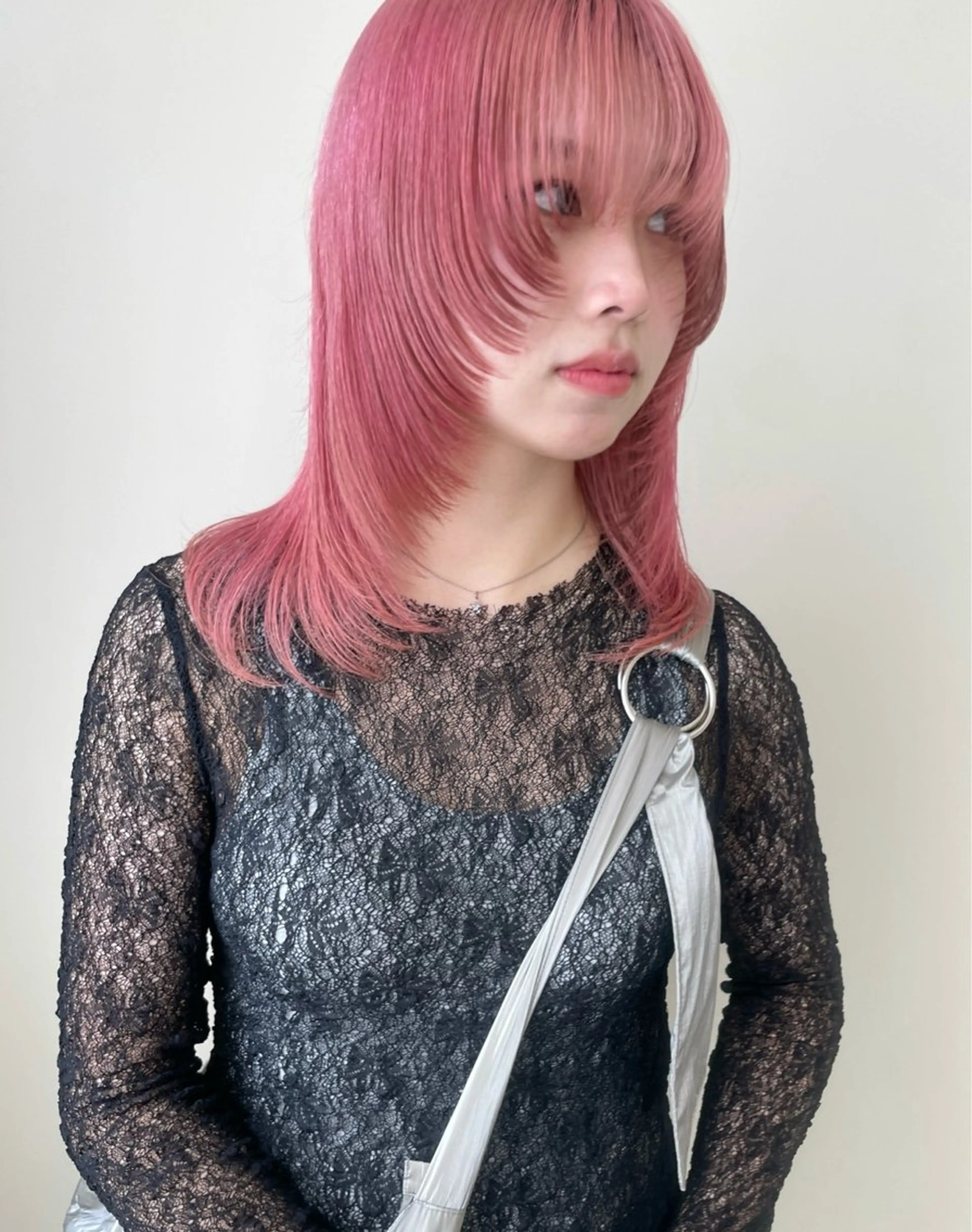 ミディアム レイヤーカット 名古屋美容室 Sopiリナのヘアスタイル