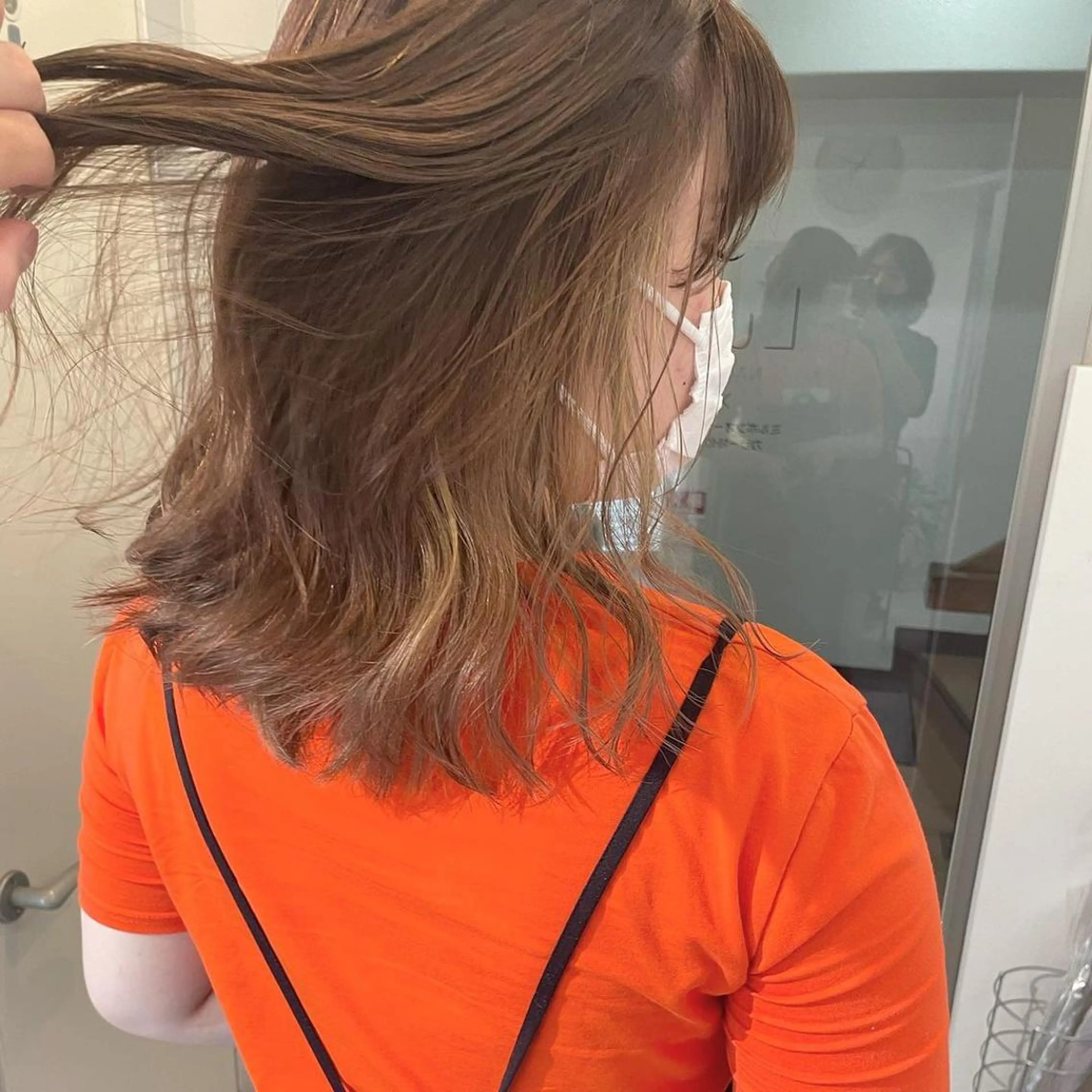 ミディアム カラー 髪質改善 Noe心斎橋店のヘアスタイル