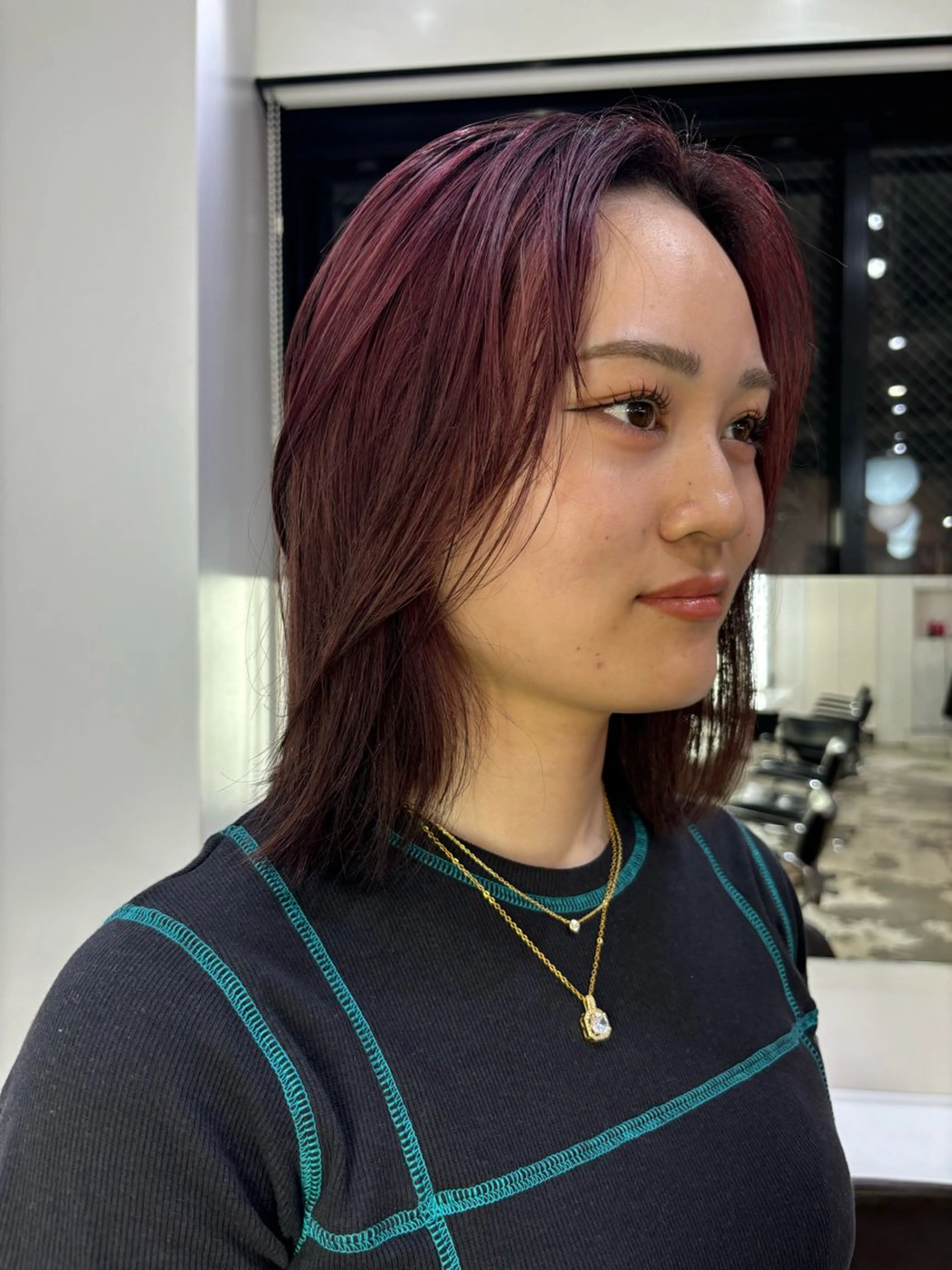セミロング カラー ヘアカラー トリートメント ヘアセット 🟠ブリーチ/ ナチュラル🟠りりのヘアスタイル