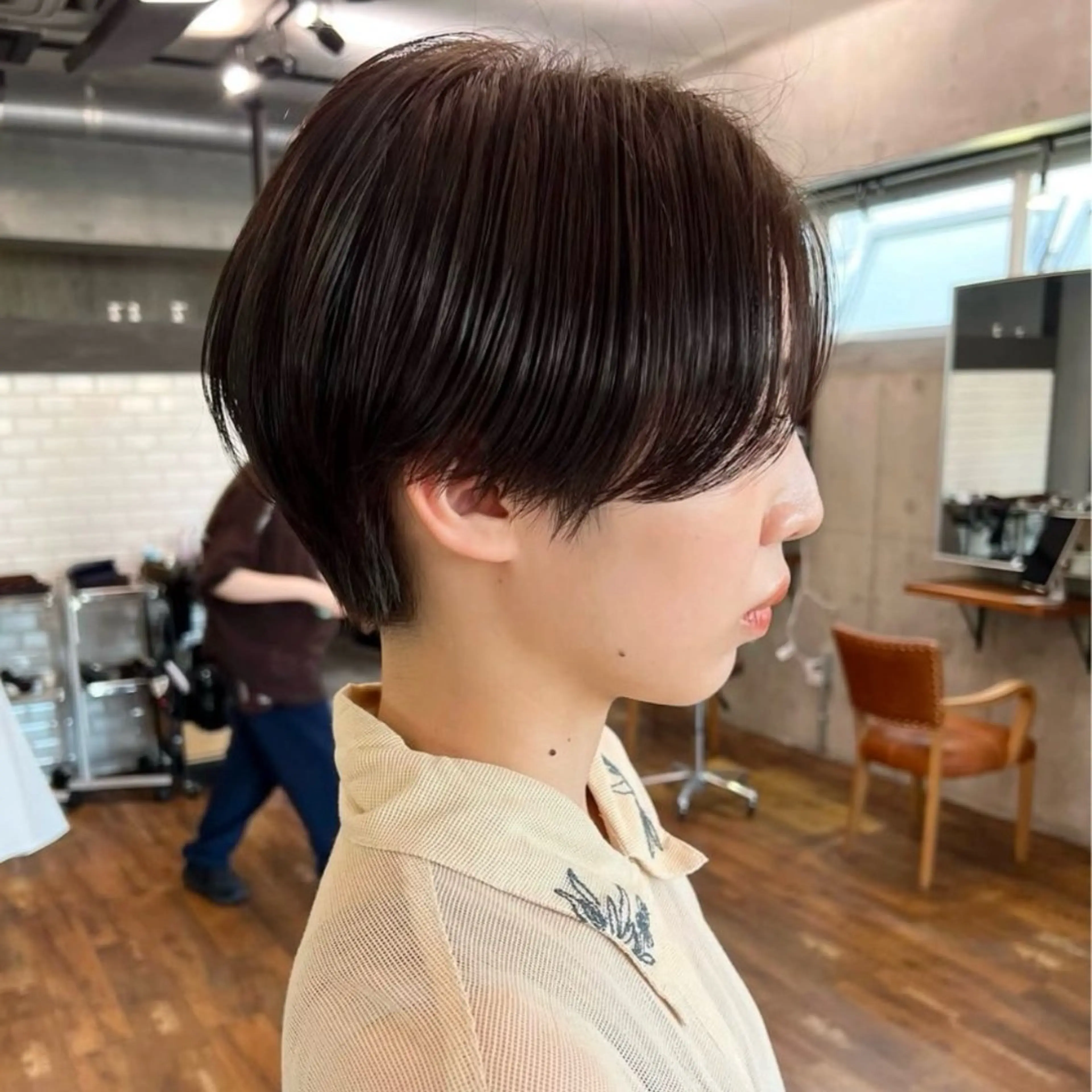 ショート ENIEN MAKE’S 立川所属・ミカ💫レイヤー/ メンズ/透明感カラーのヘアスタイル