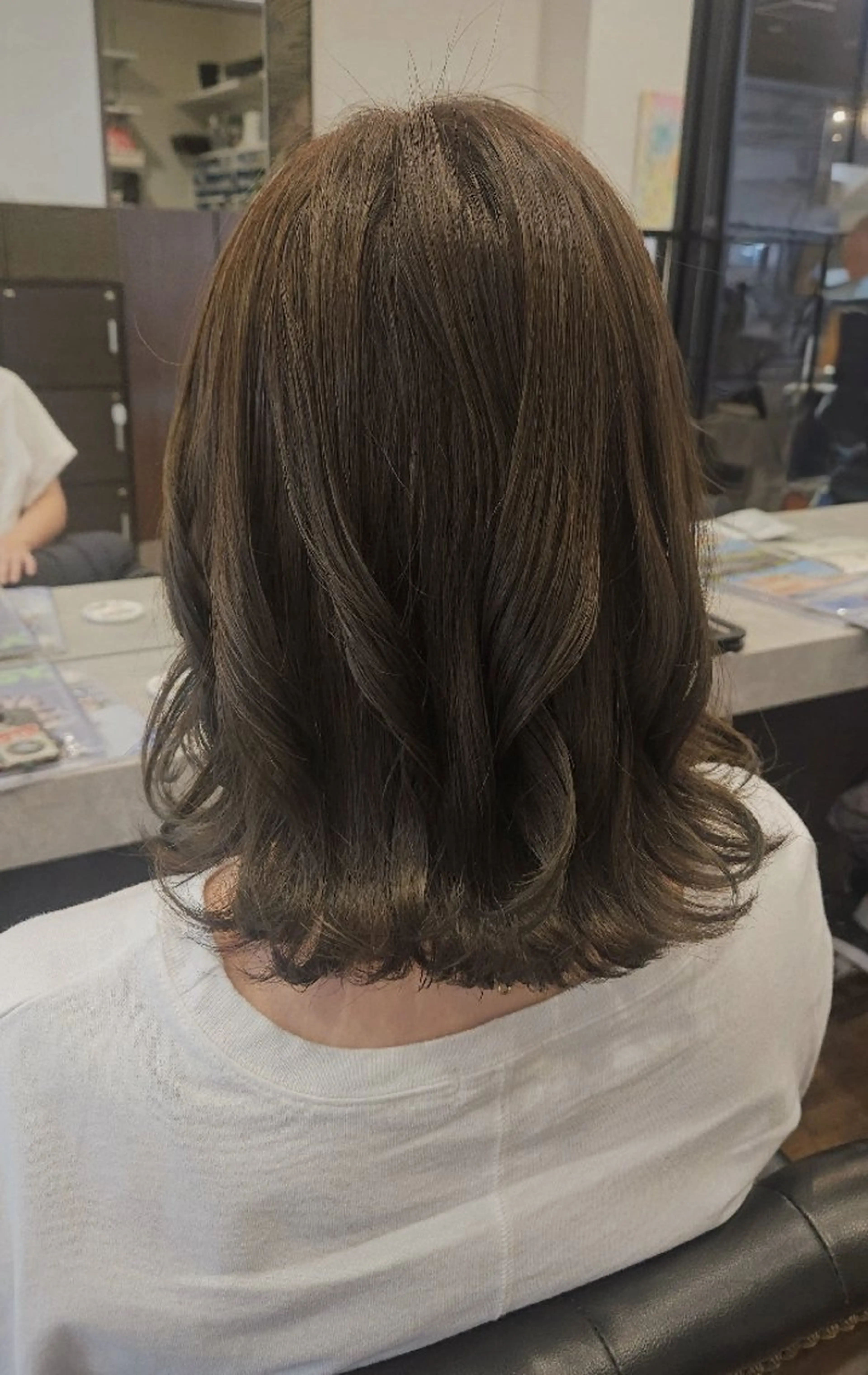 ミディアム カラー ヘアカラー トリートメント 関口 友菜のヘアスタイル