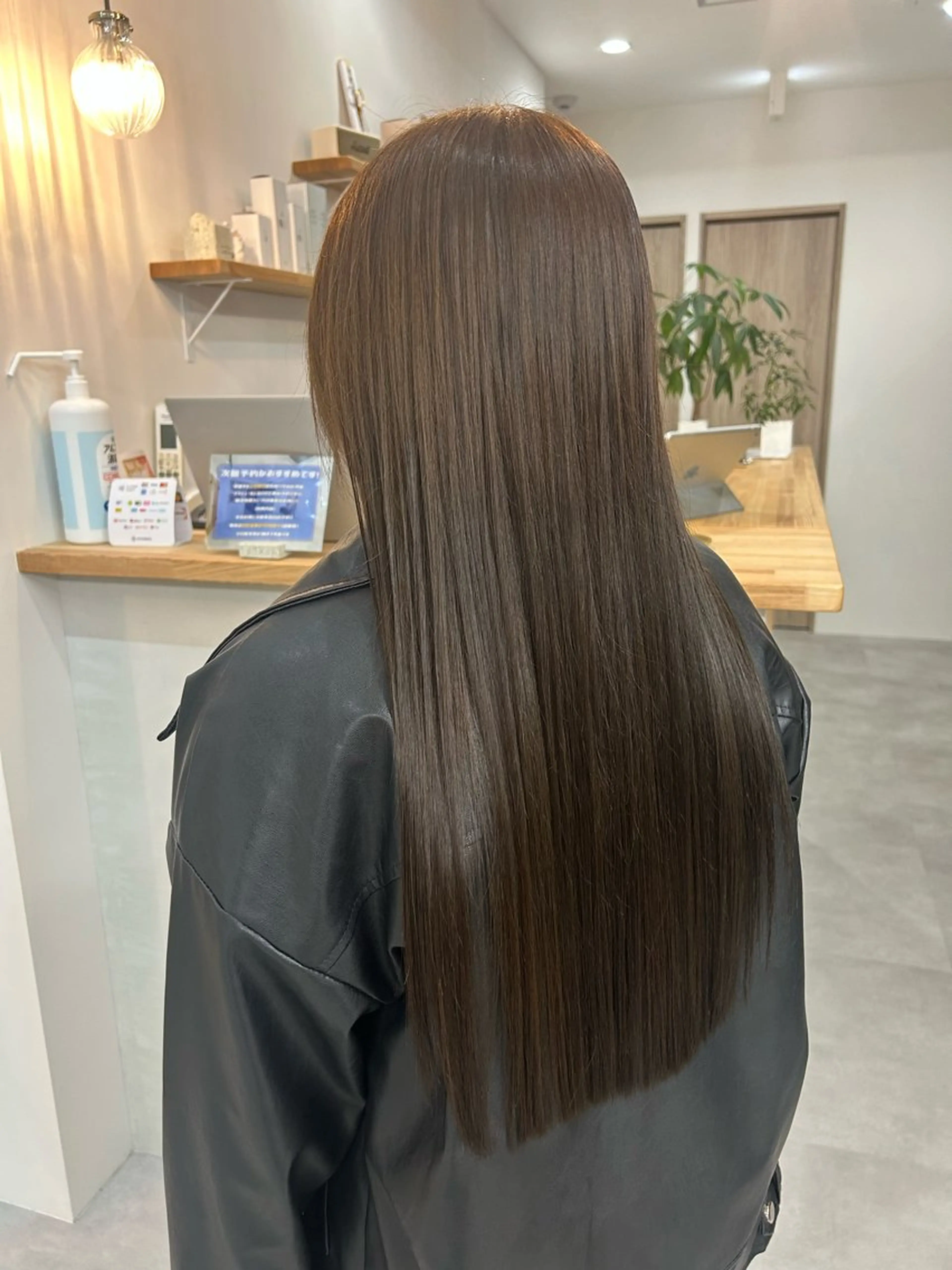 ロング カラー カット ヘアカラー トリートメント 後藤紗英/髪質改善 /オリーブベージュのヘアスタイル