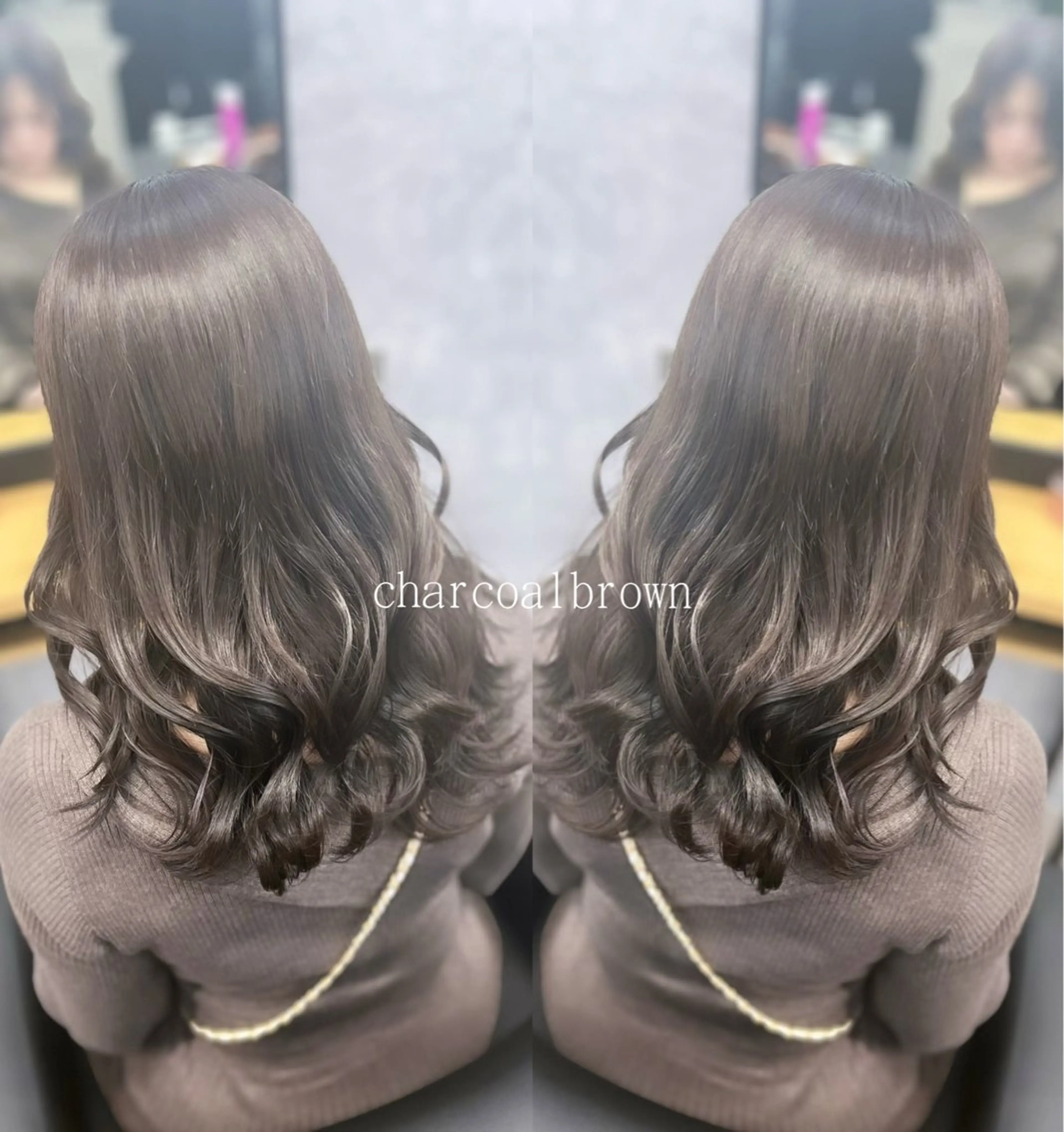 ロング カラー ヘアカラー 熊谷 有紗のヘアスタイル