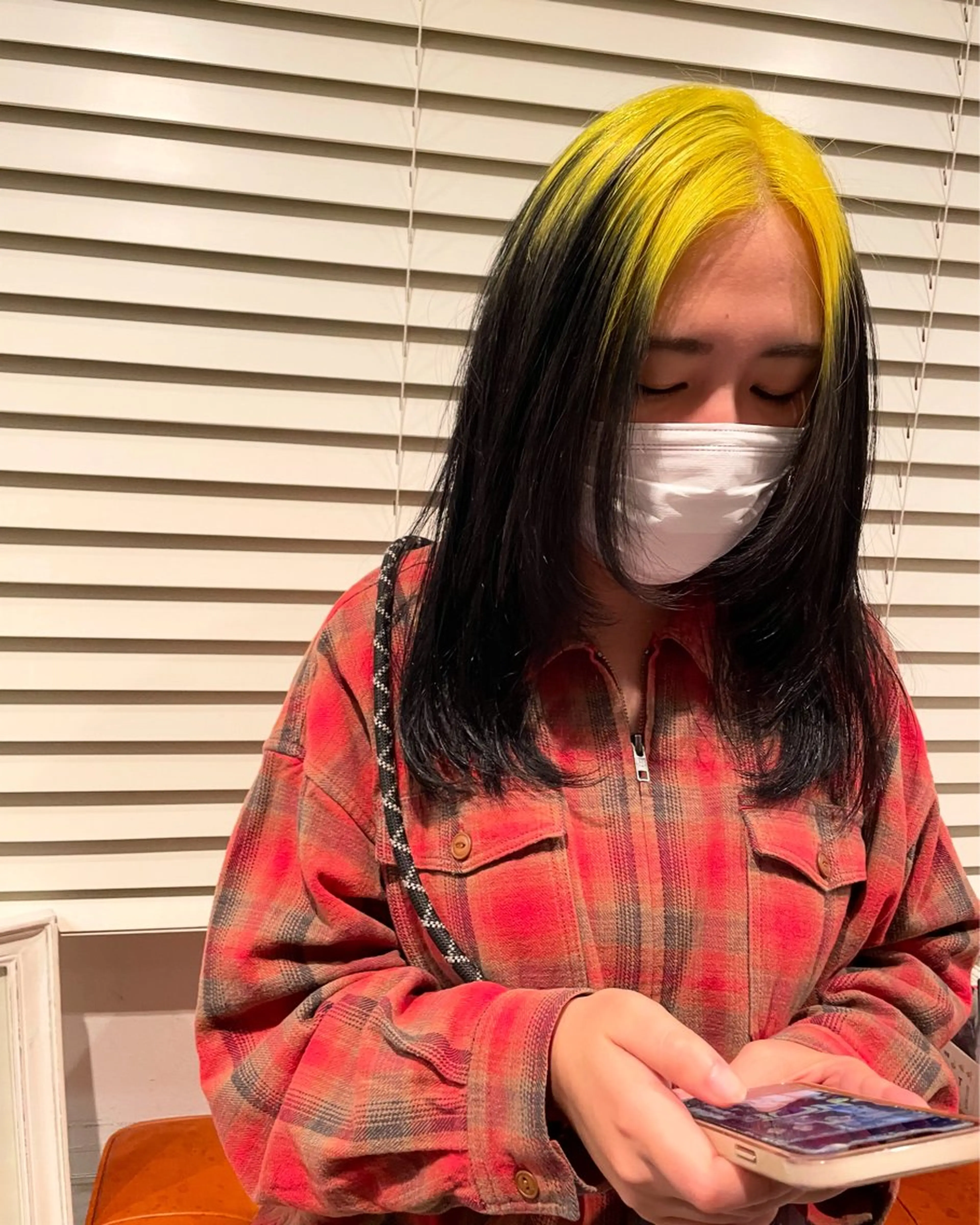 ミディアム カラー ヘアカラー トリートメント 優 作のヘアスタイル