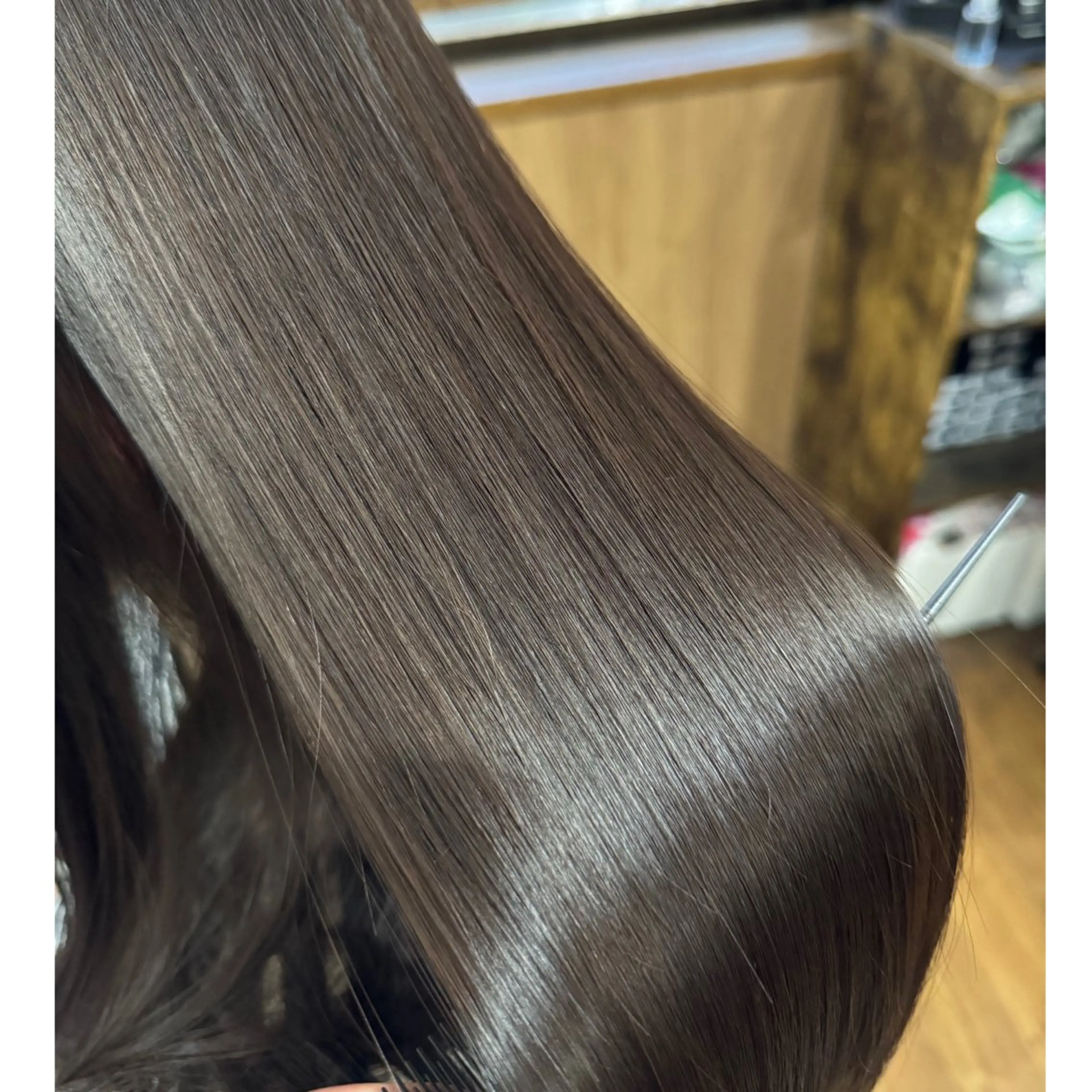 縮毛矯正＋水素カラー＋TOKIOトリートメントの写真