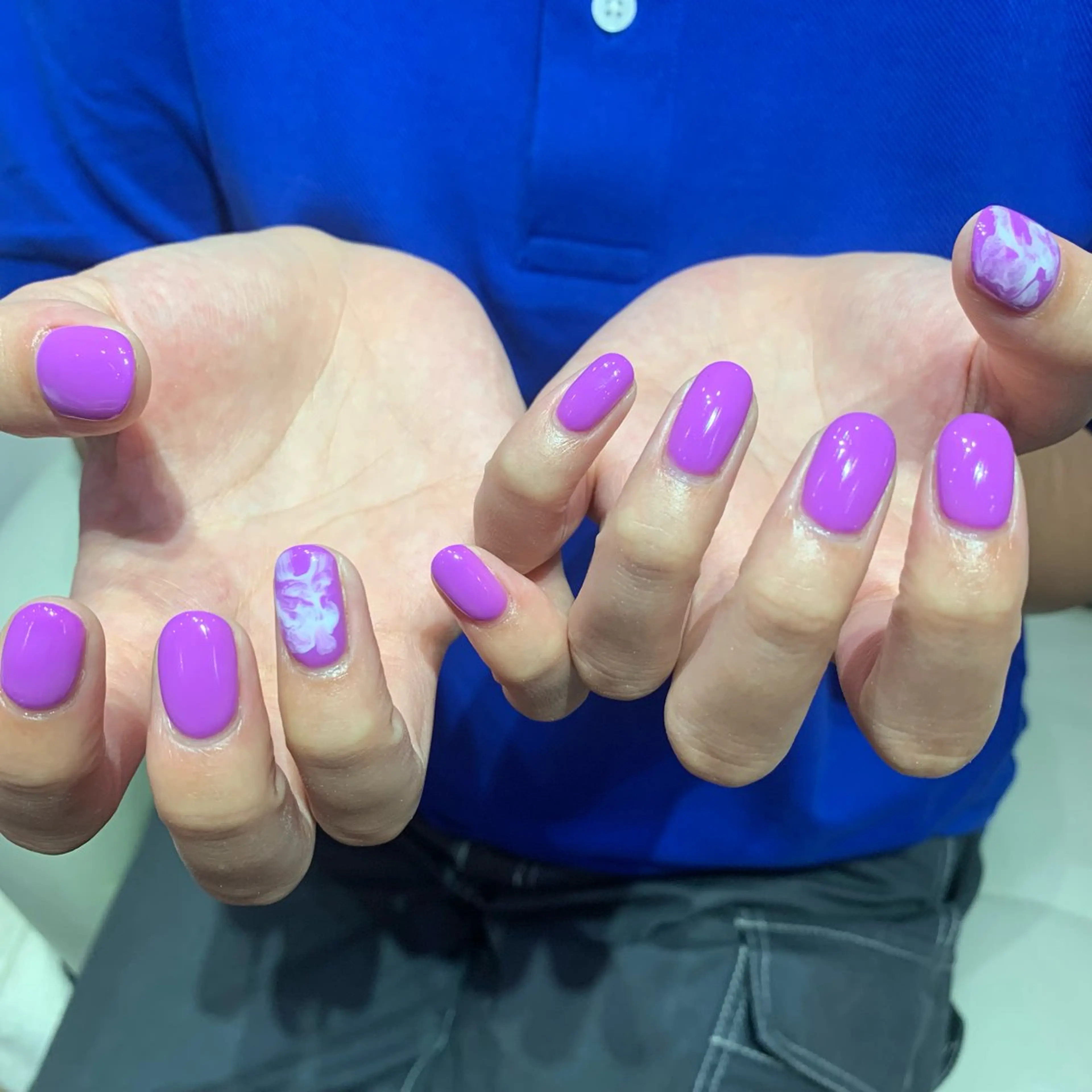 ネイル アートネイル ワンカラーネイル ELAN) Hasegawaのネイルデザイン