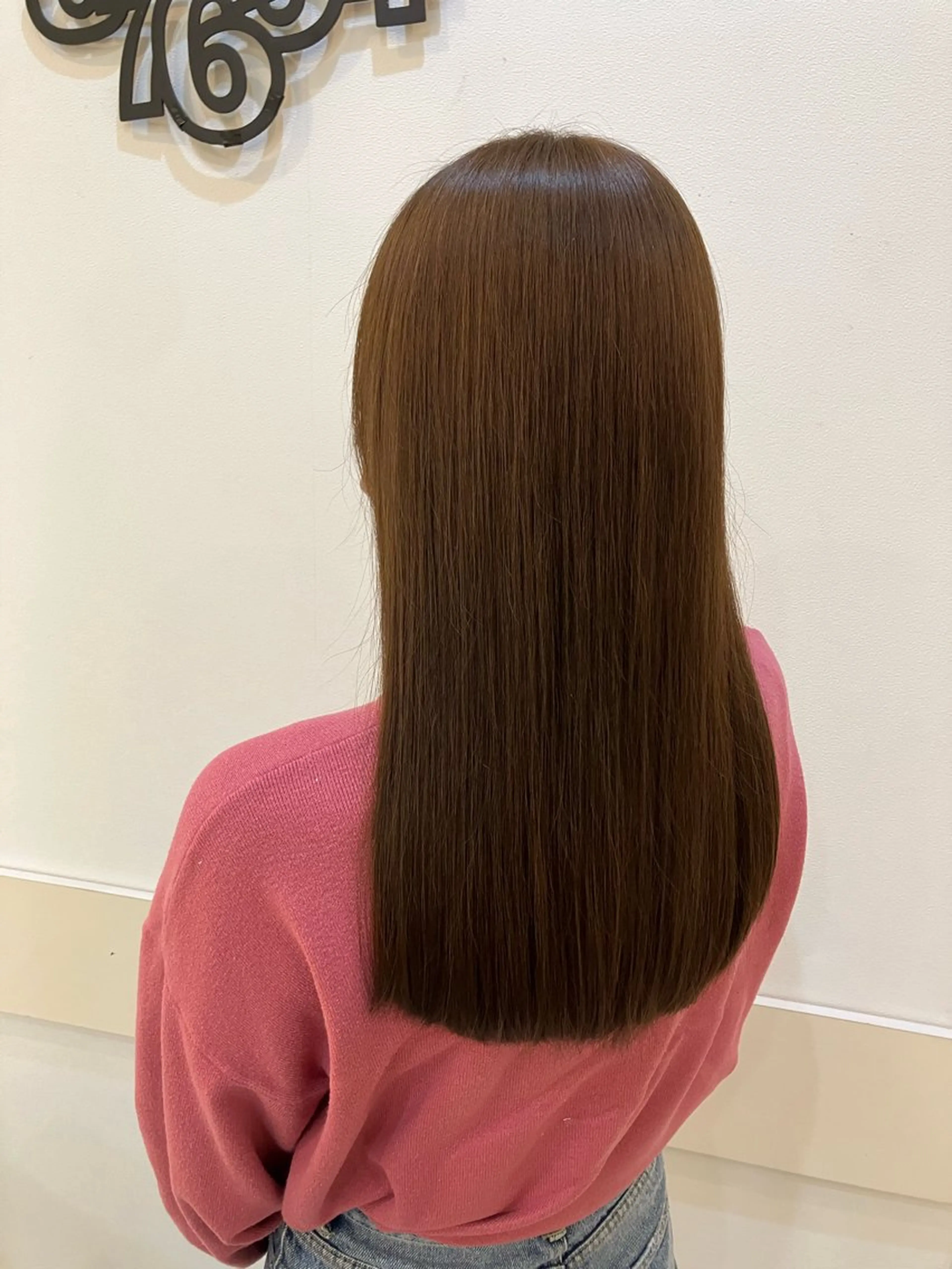 セミロング 縮毛矯正 yukari 艶髪ヘアのヘアスタイル