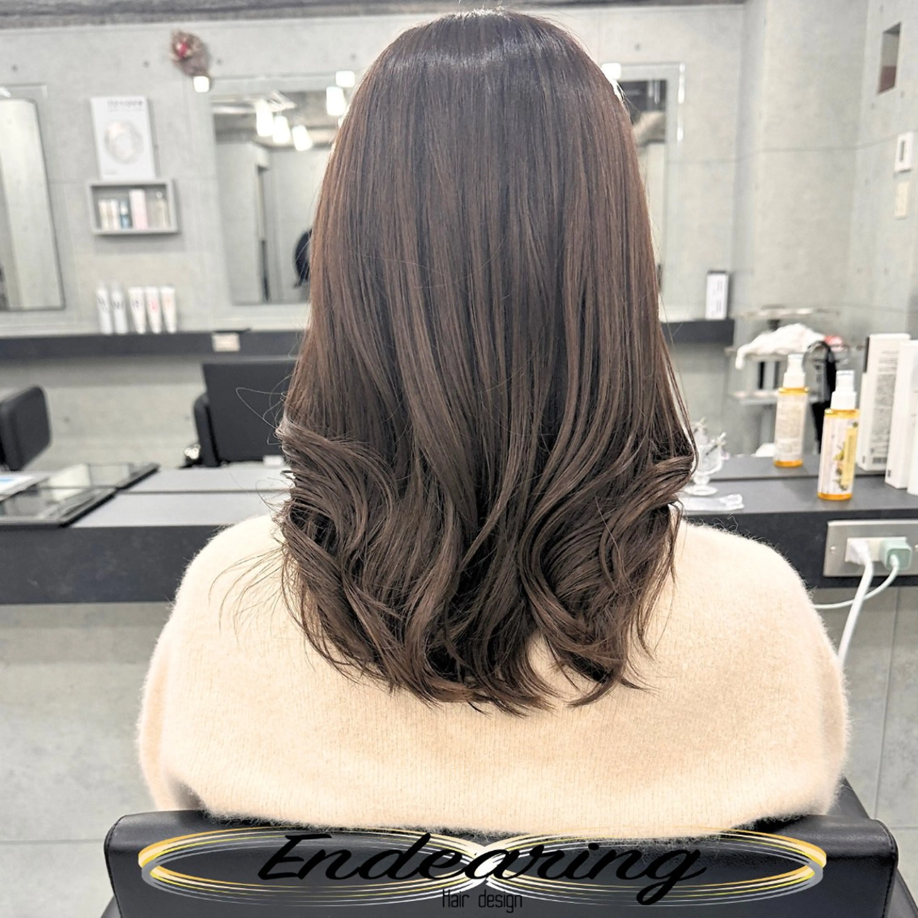 セミロング カット ヘアカラー Endearing 銀座/レイヤーカットのヘアスタイル