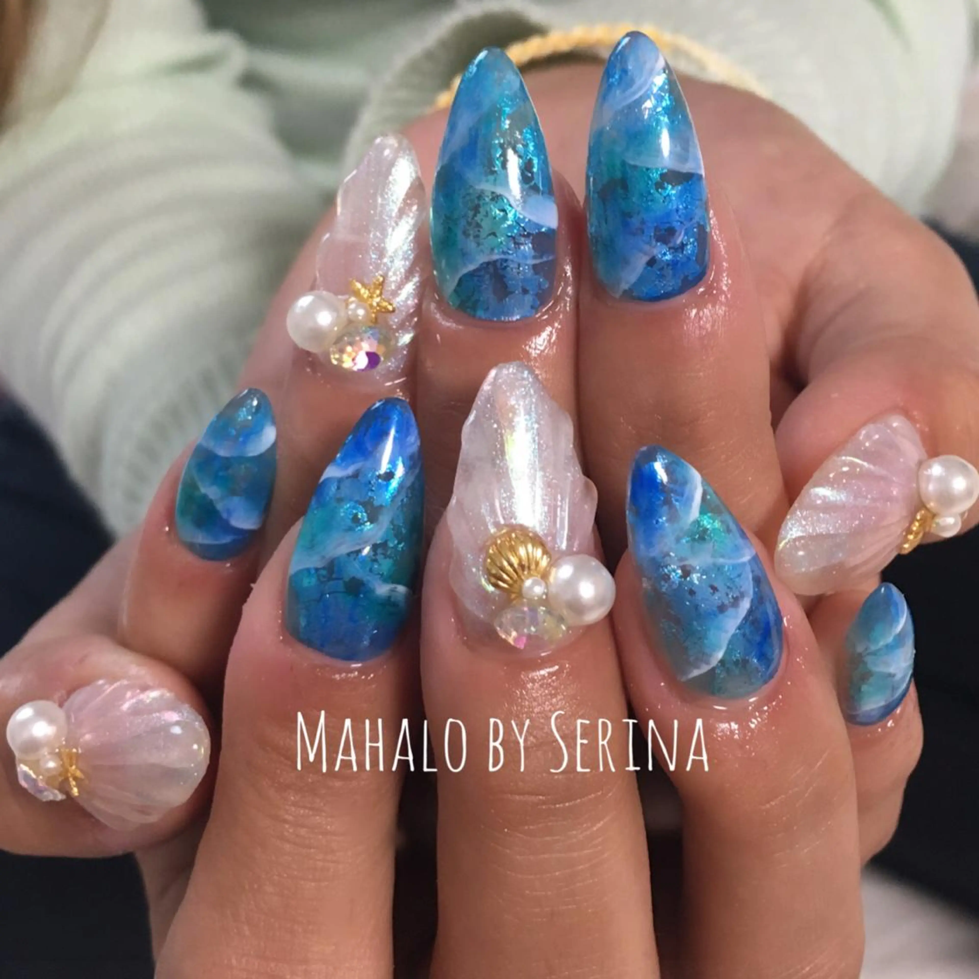 ロング ネイル SUNNY BAE. SERINAのネイルデザイン