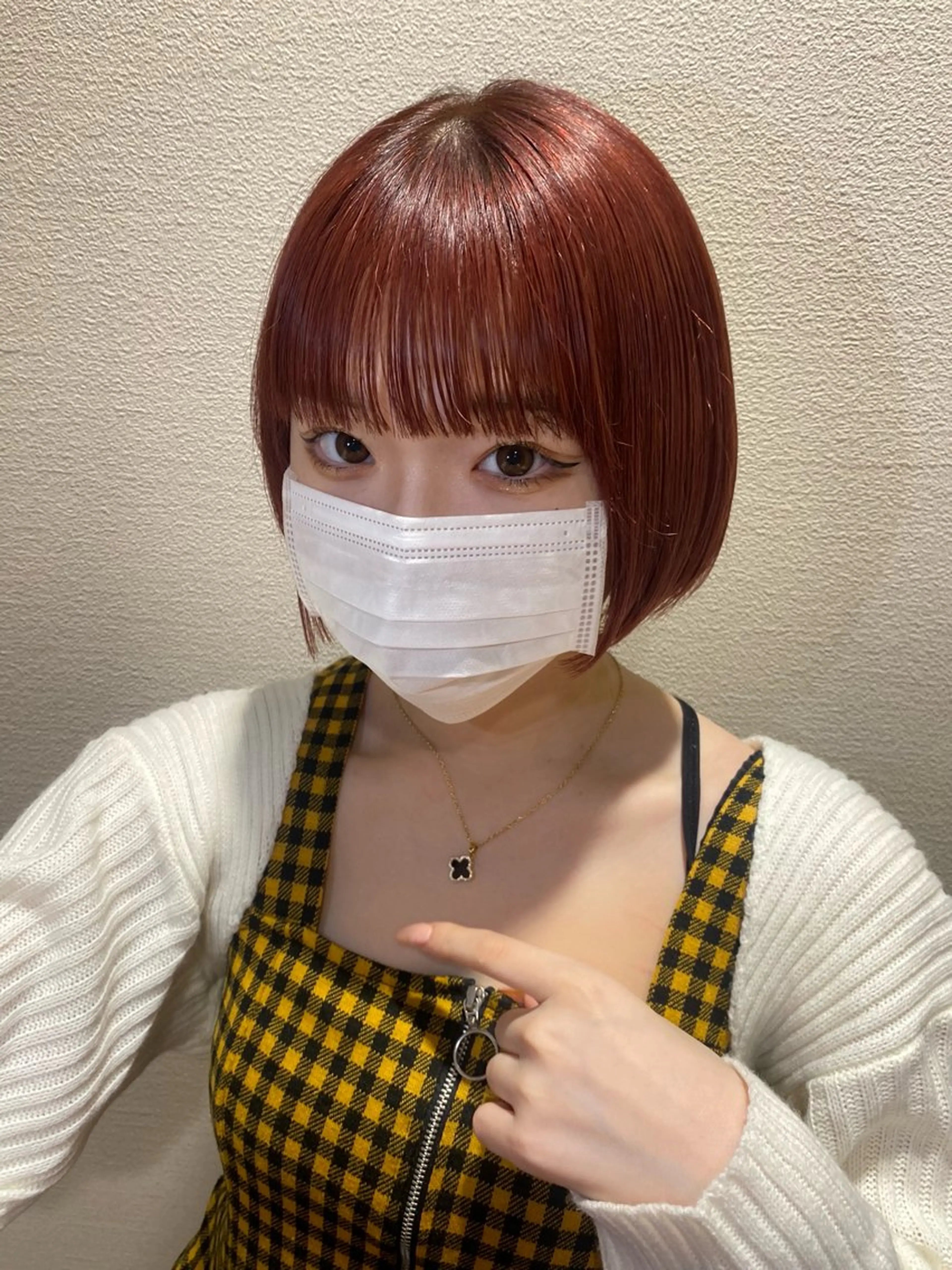 ショート カラー 切りっぱなしボブ ボブ ハイトーン/透明感 カラー🤍こころのヘアスタイル