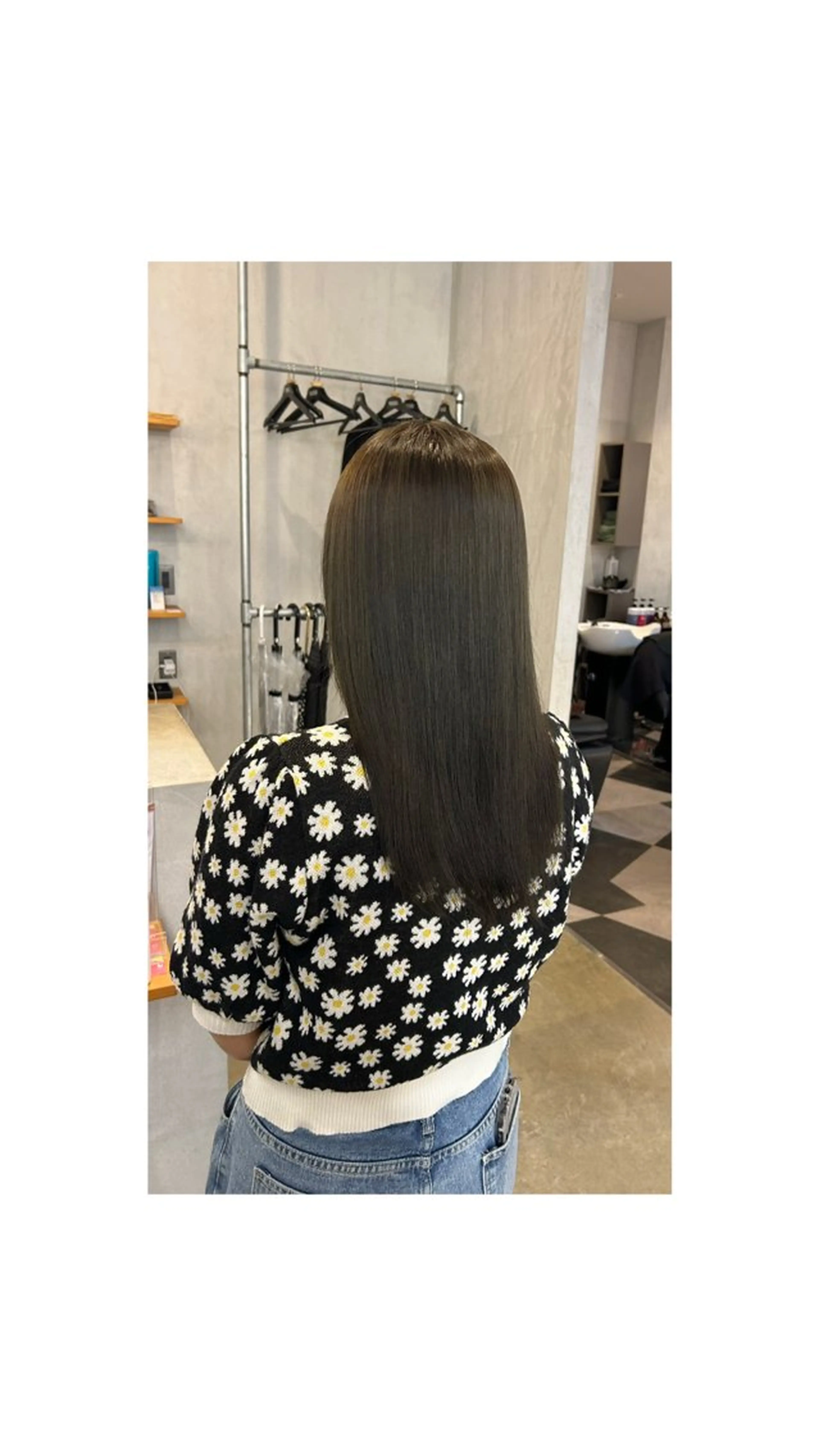 ミディアム ヘアカラー 長谷川 楓恋のヘアスタイル