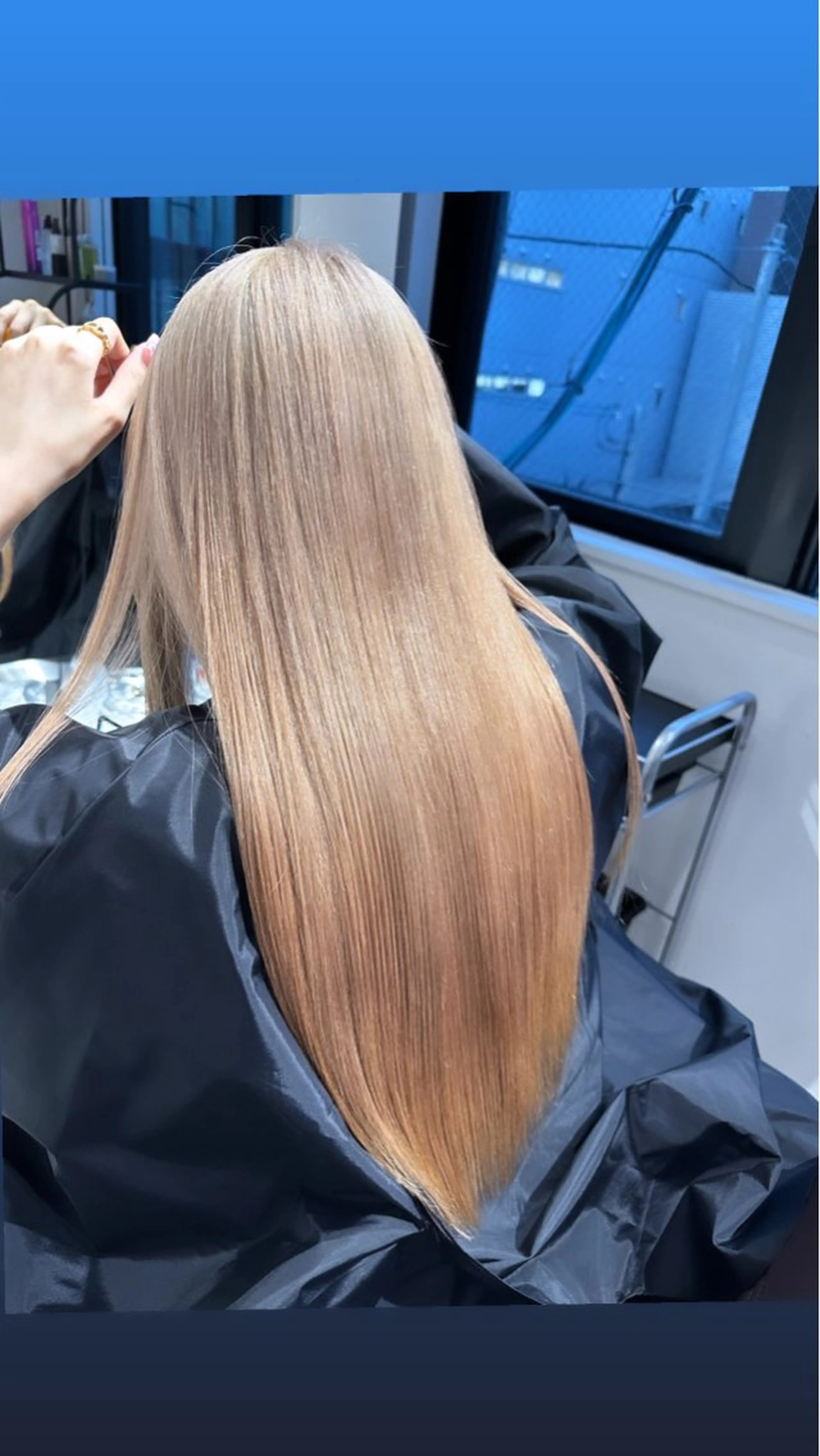 セミロング カラー カット ヘアカラー トリートメント 心斎橋ダブルカラー ボブ/レイヤーのヘアスタイル
