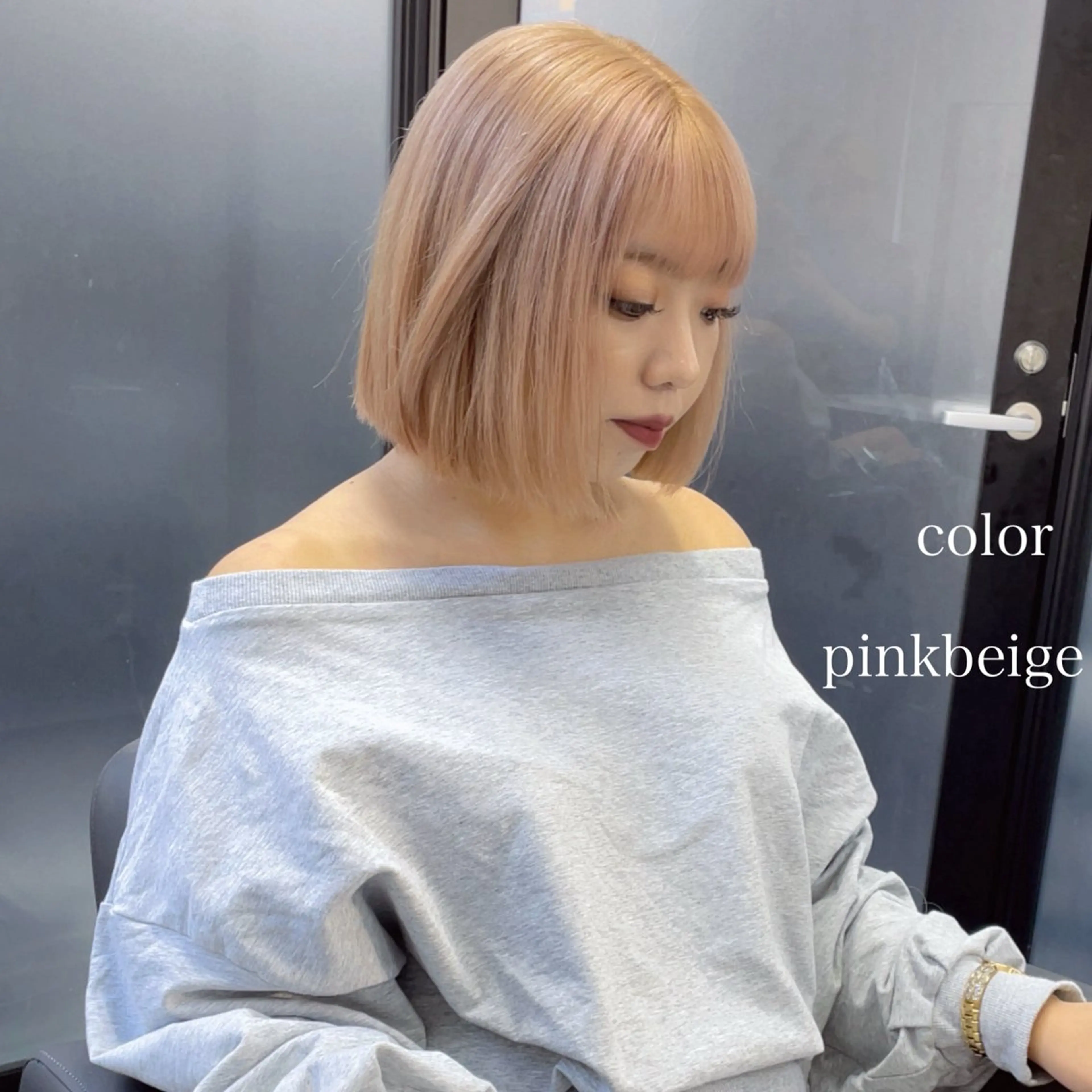 ショート カラー ヘアカラー トリートメント エクステ🩵ブリーチ 韓国ヘア🩵KAEのヘアスタイル