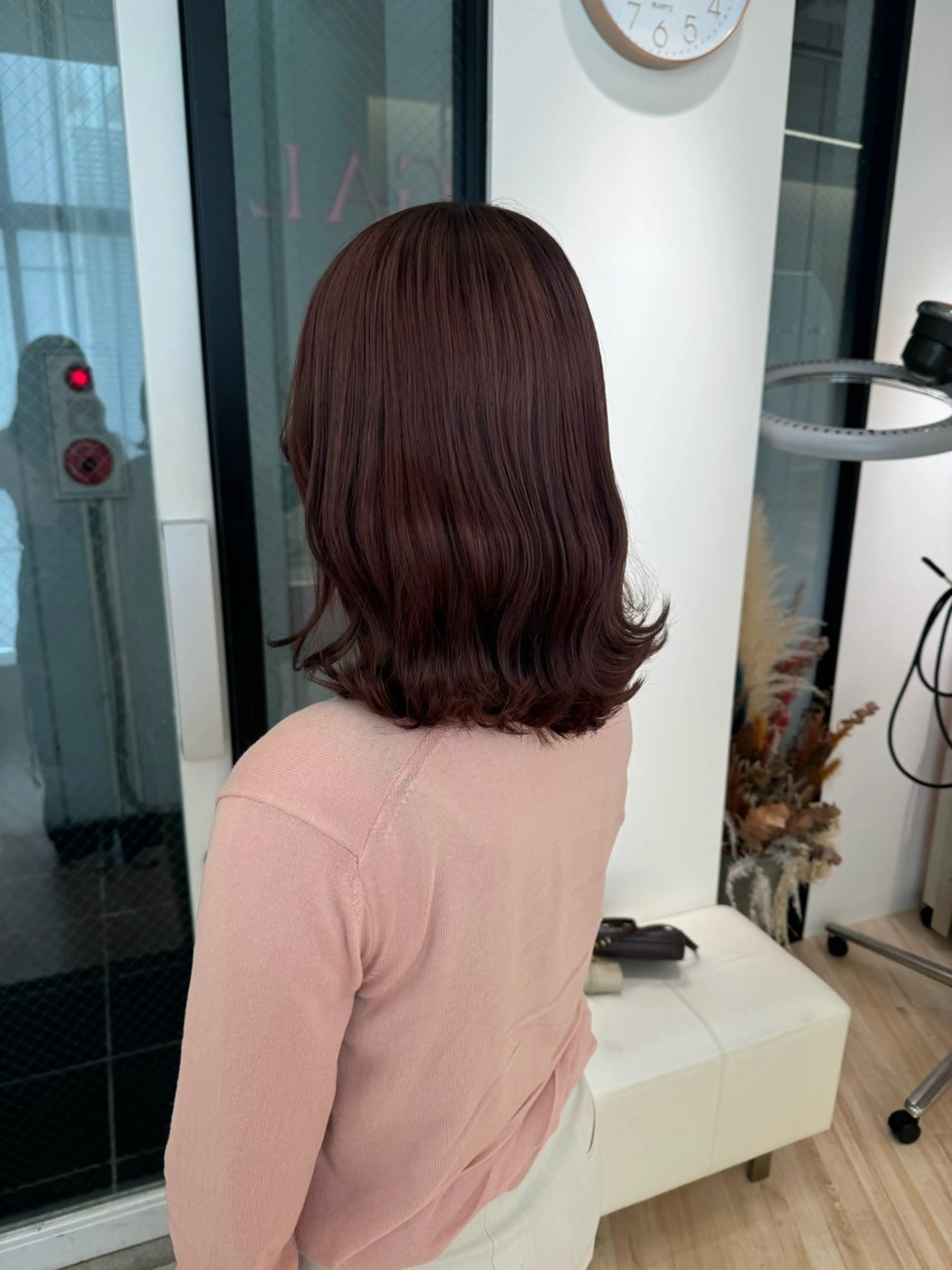 ミディアム カラー ParveMix 岡本えりかのヘアスタイル