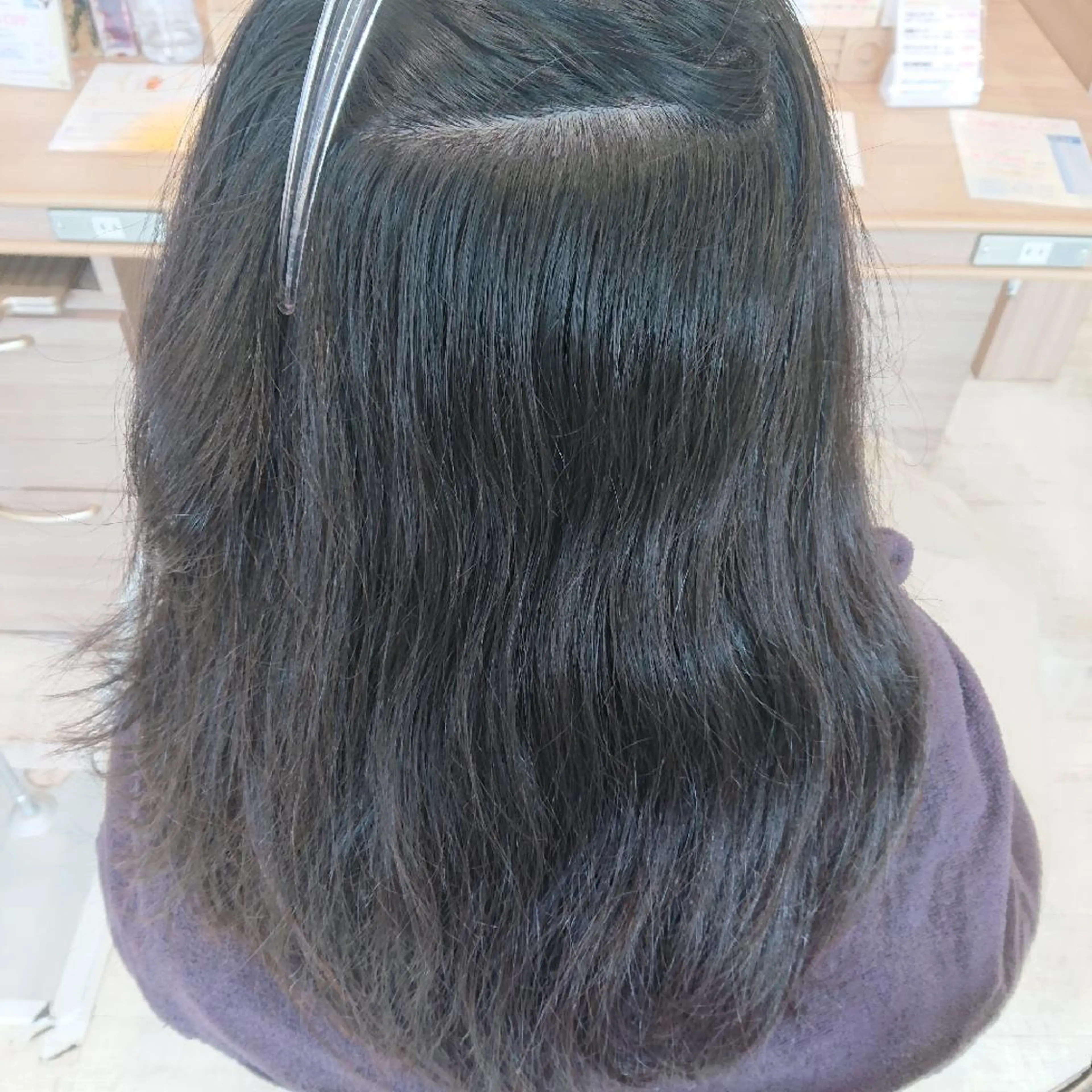 セミロング 縮毛矯正 トリートメント 宮本 秀人のヘアスタイル