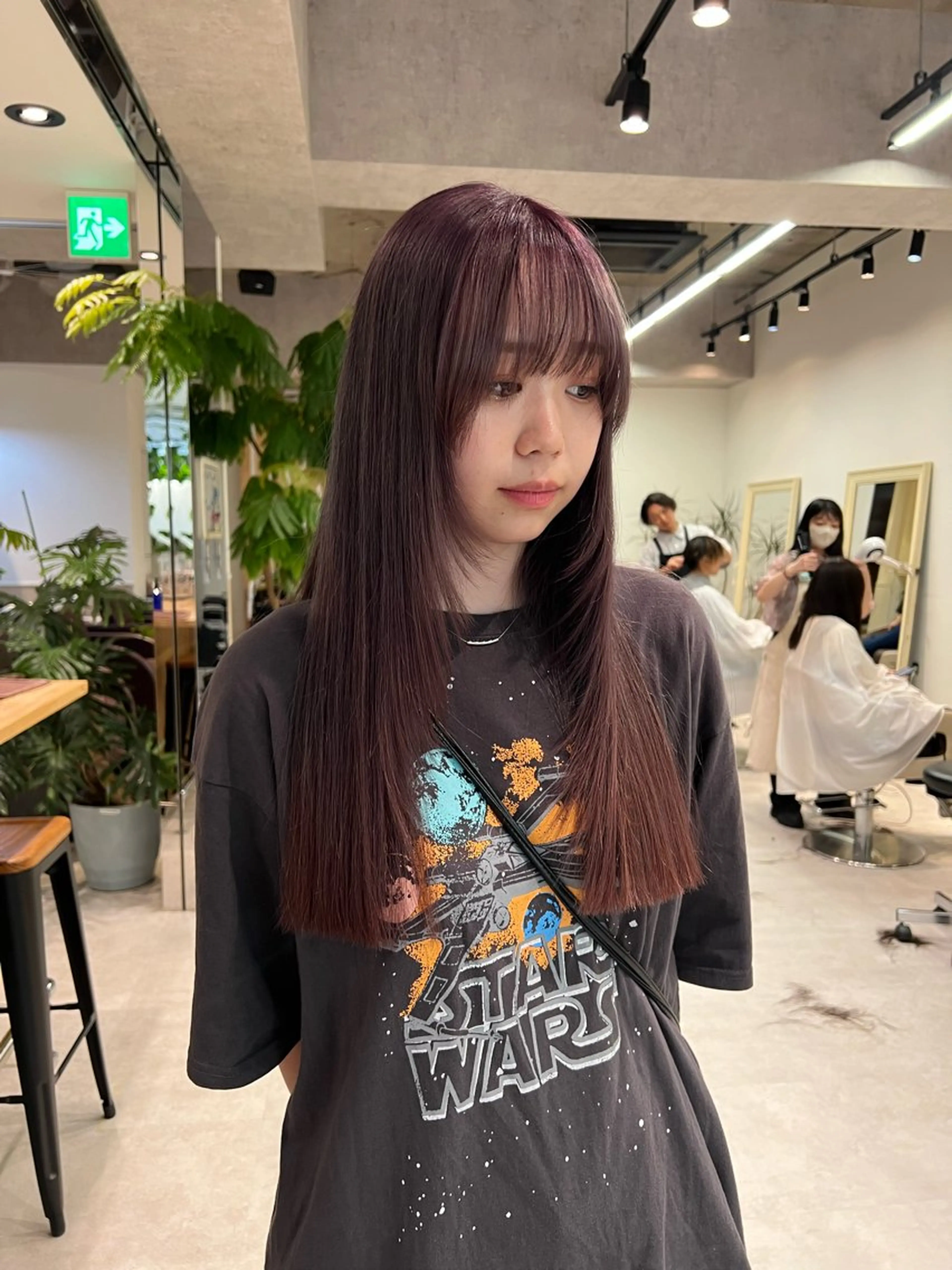 ロング カラー ベージュカラー ブリーチ ラベンダーカラー ラベンダーベージュ 顔まわりレイヤー カット ヘアカラー 透明感カラー/ボブ / MARIE🍇のヘアスタイル