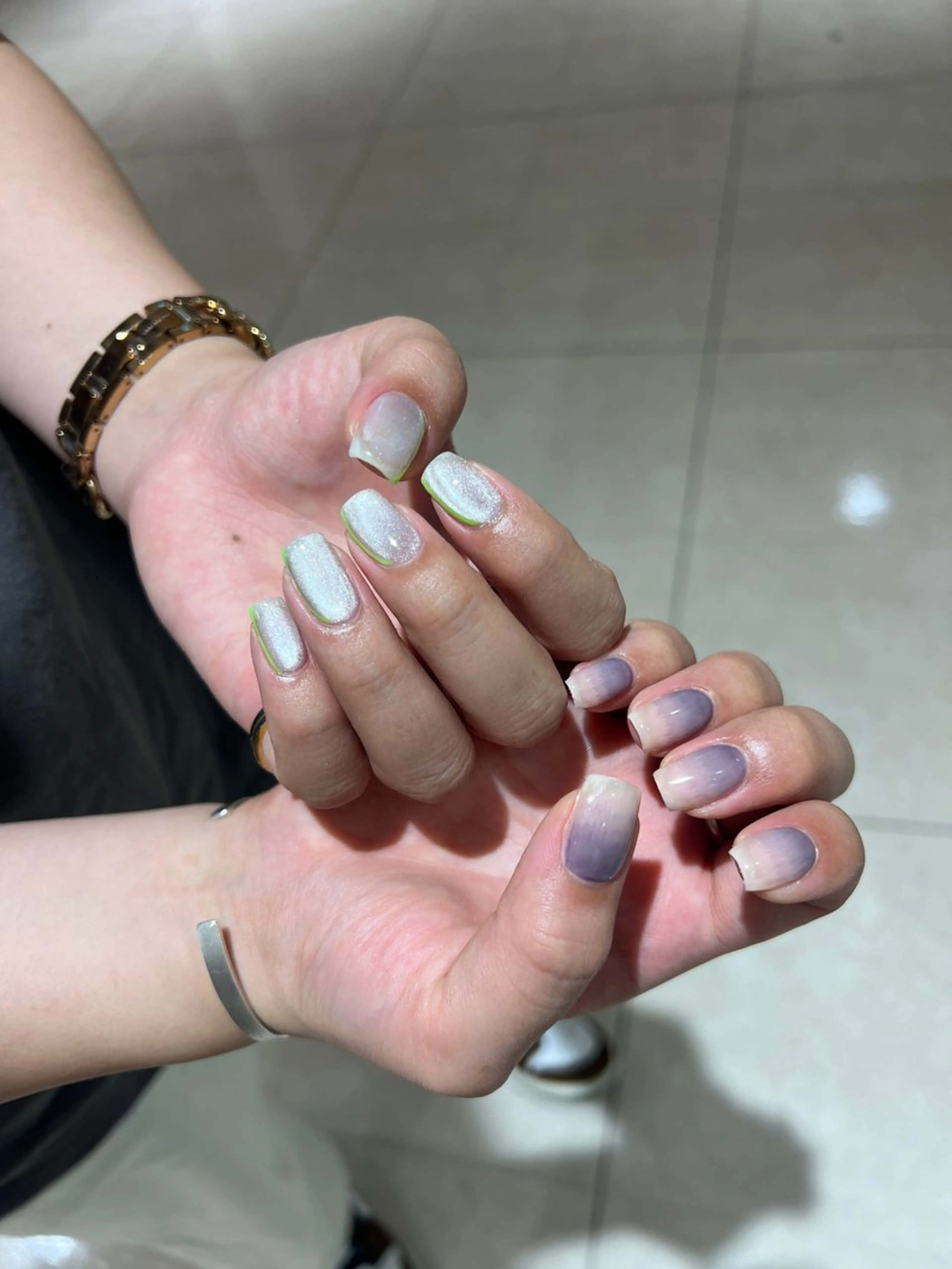 ネイル ハンドネイル 個性派ニュアンス nuts nail所属・【池袋】nuts nail　なつみのネイルデザイン
