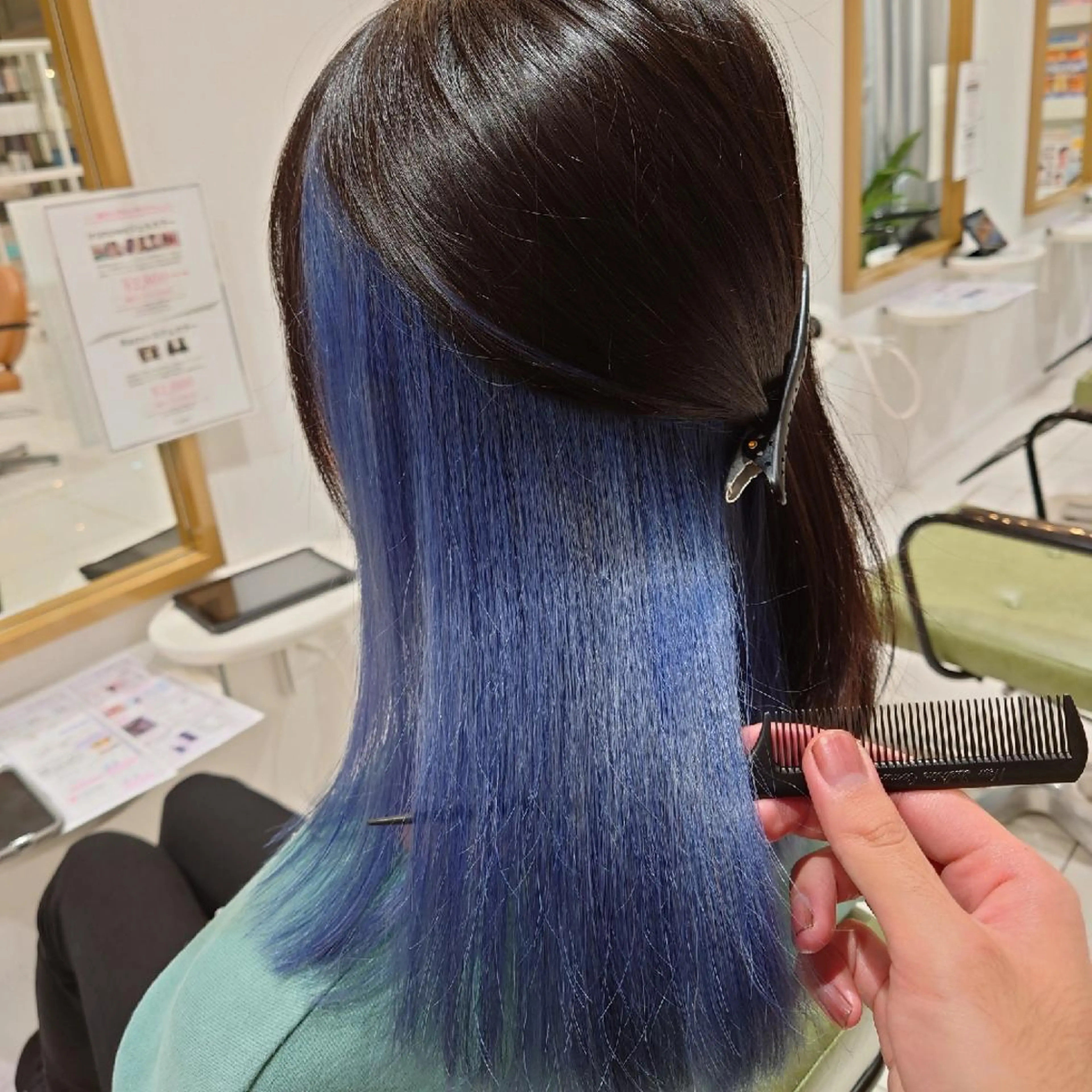 セミロング ヘアカラー 新潟ハイトーンカラー NO.1✨ 小川 巧のヘアスタイル