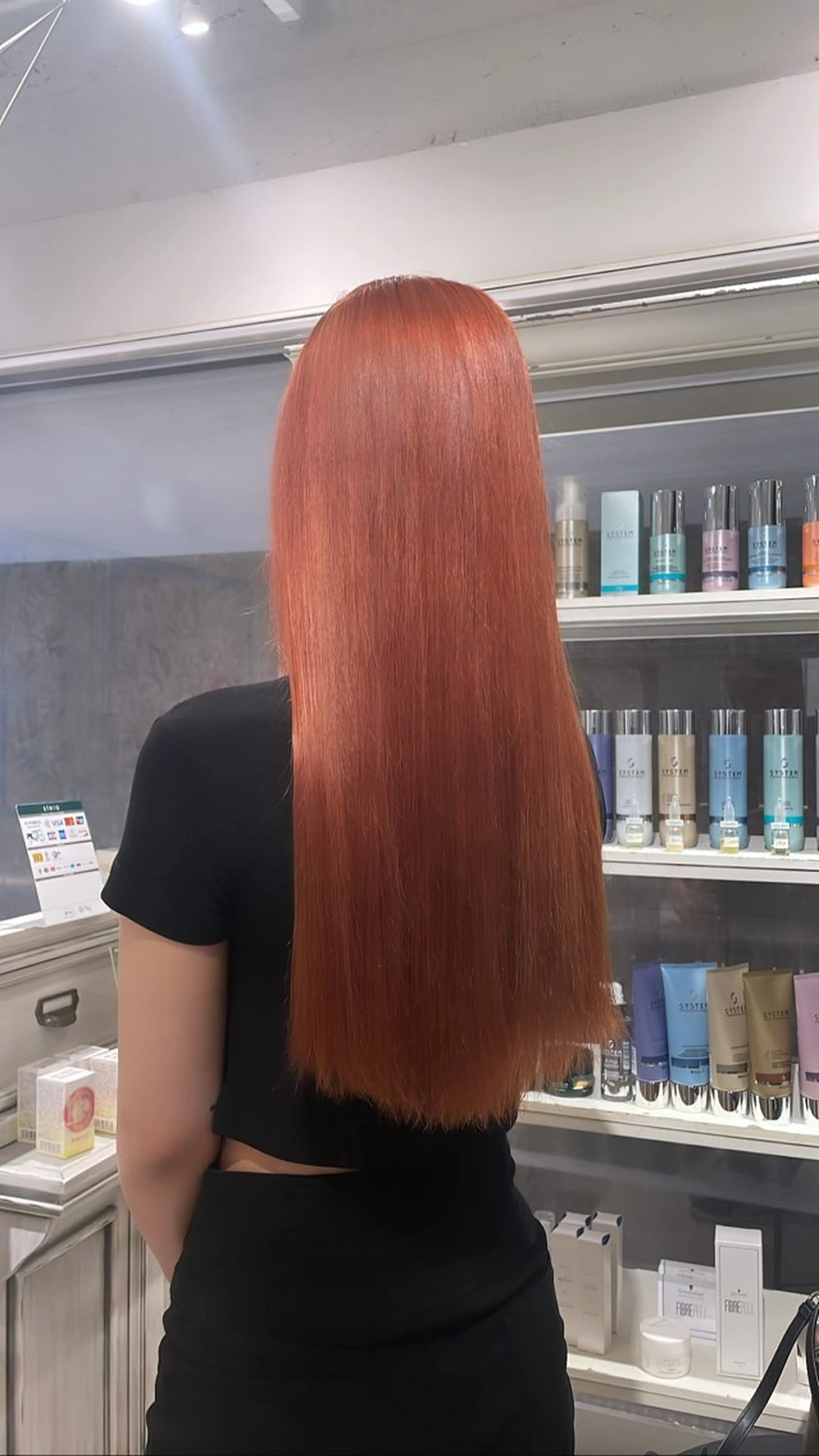 ロング カラー ベージュカラー オレンジ オレンジベージュ CreBiA🎀 ayaのマツエク・マツパデザイン