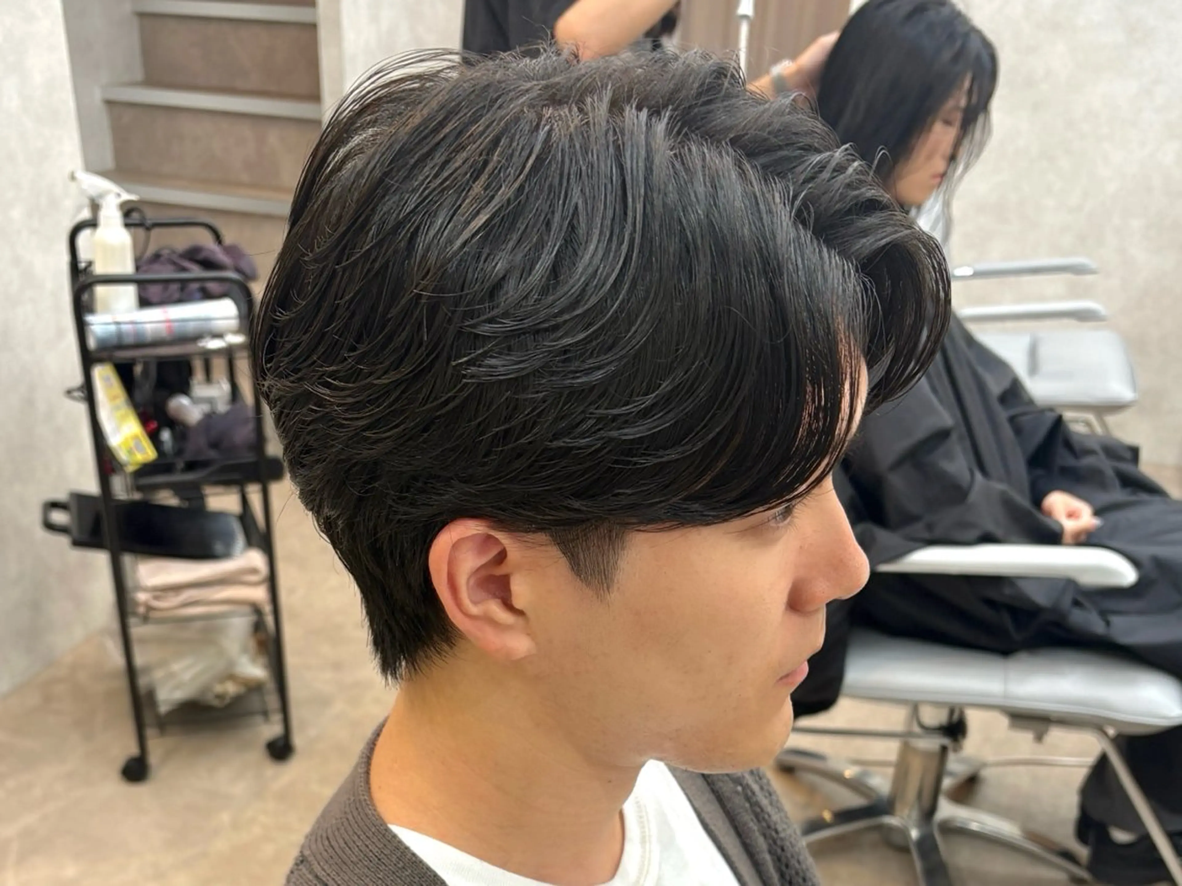 パーマ メンズ カット パーマ 🧸韓国ヘア/メンズ KURUMI‎‎🤍のヘアスタイル