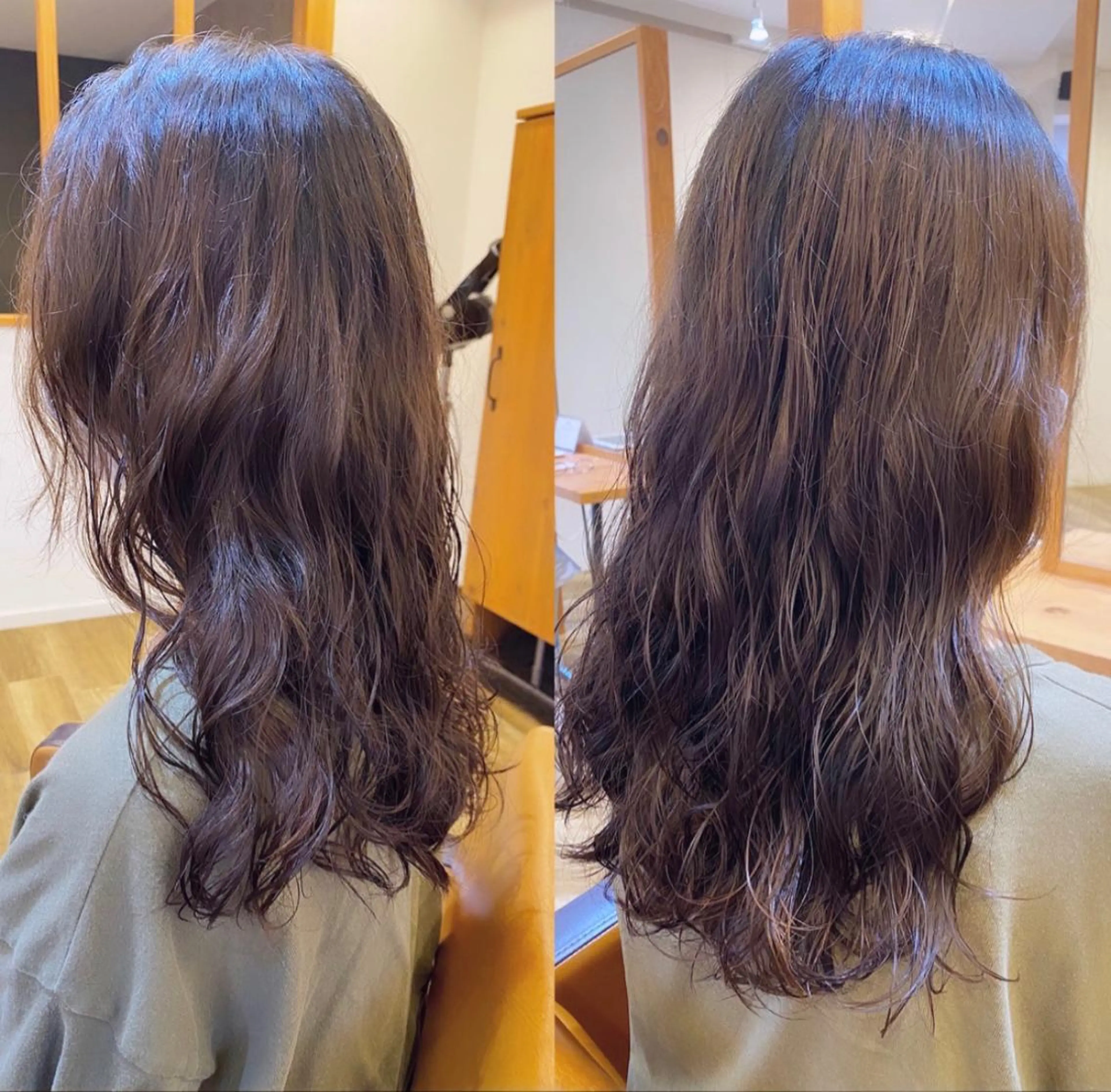 セミロング カラー パーマ TELA  HAIR 土浦所属・TELA HAIR 副代表　岡田のヘアスタイル