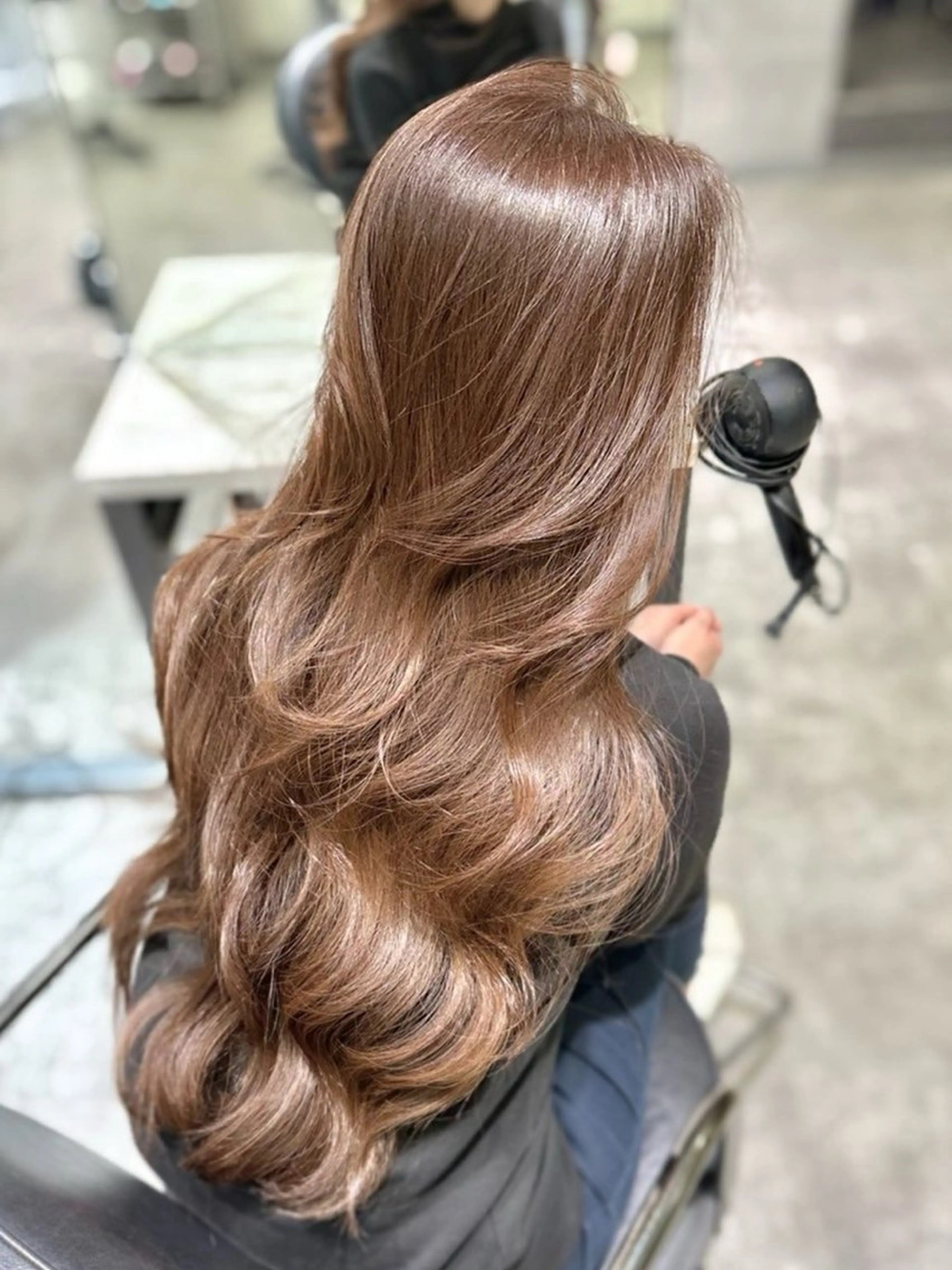 ロング カラー カット ヘアカラー _White難波店所属・武元裕聖/ モデル募集中のヘアスタイル