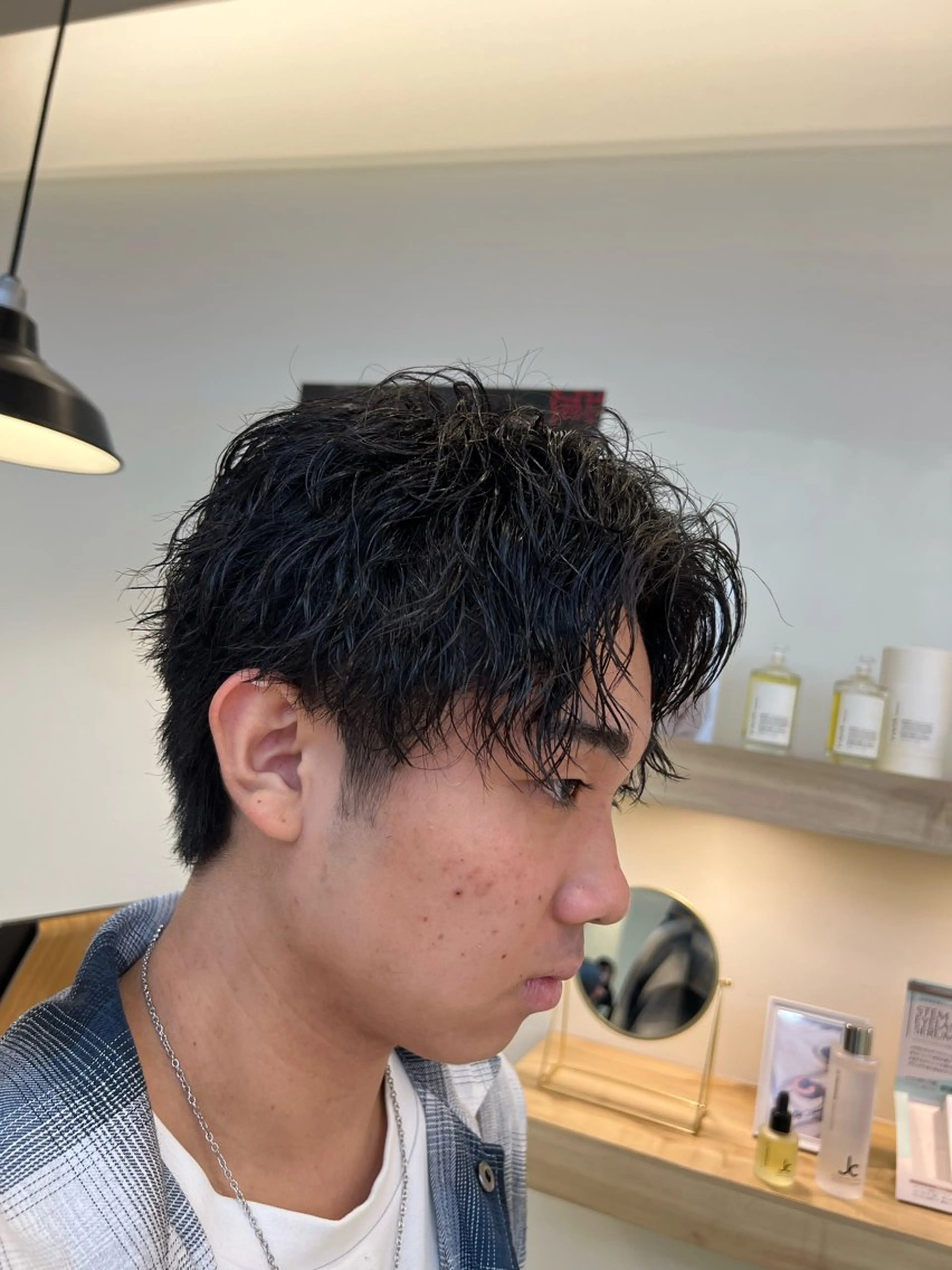 ショート メンズパーマ 岩成健志郎のヘアスタイル