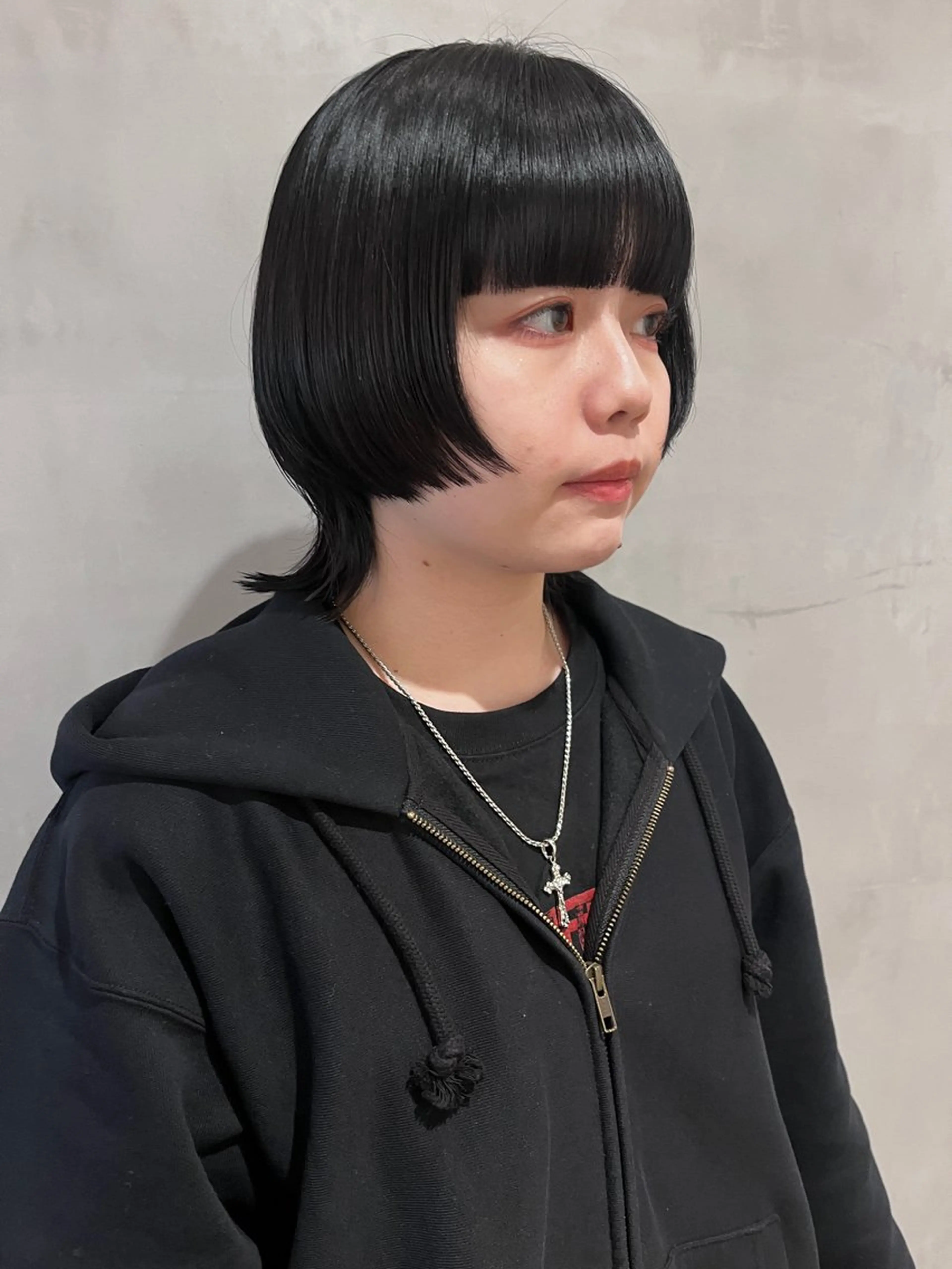 ショート カラー 黒髪 ウルフカット カット ヘアカラー トリートメント 暖色🍒姫カット🎀 オタク特化🎀ゆうなのヘアスタイル