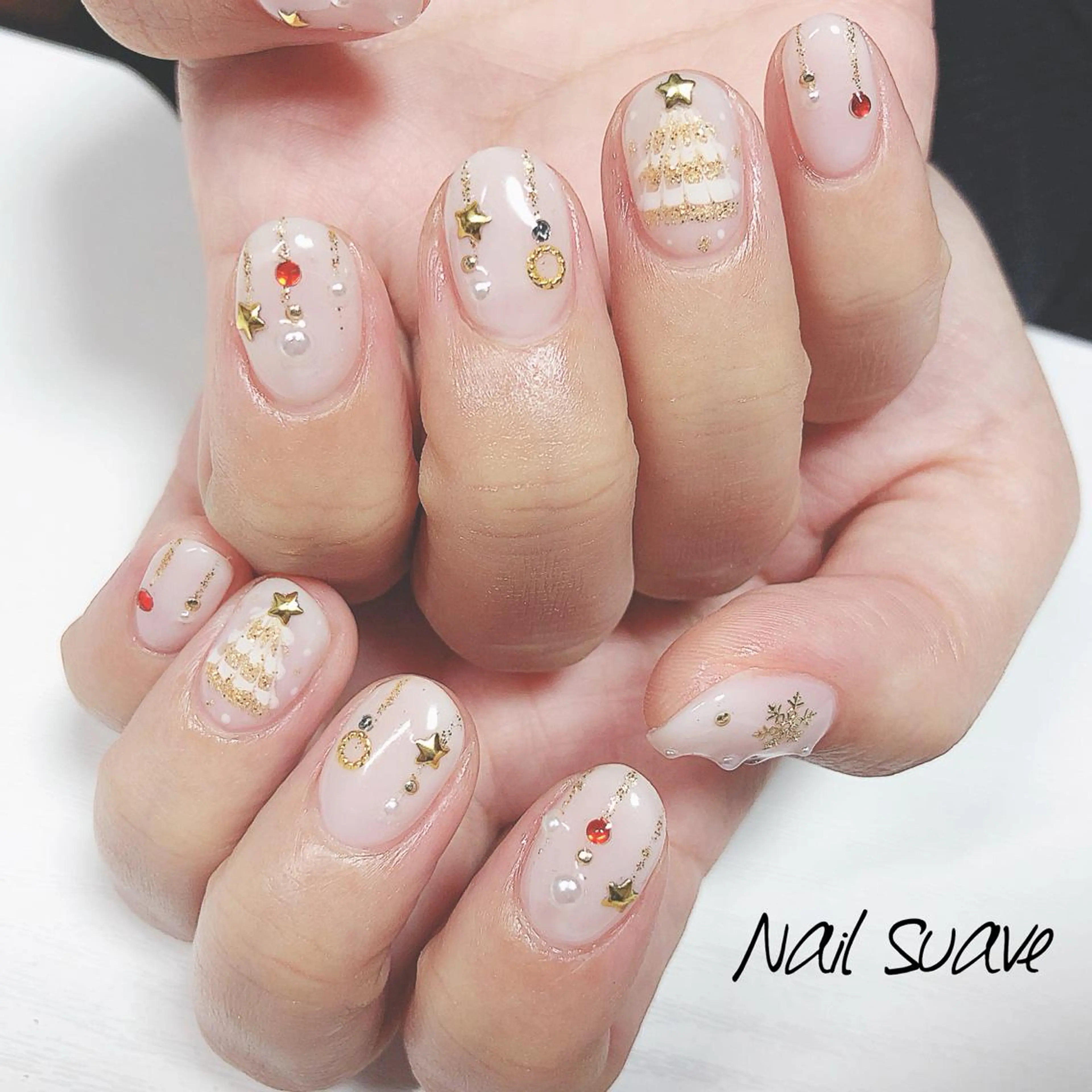 ネイル 冬ネイル クリスマス Nail Suave (シュアーヴ)のネイルデザイン