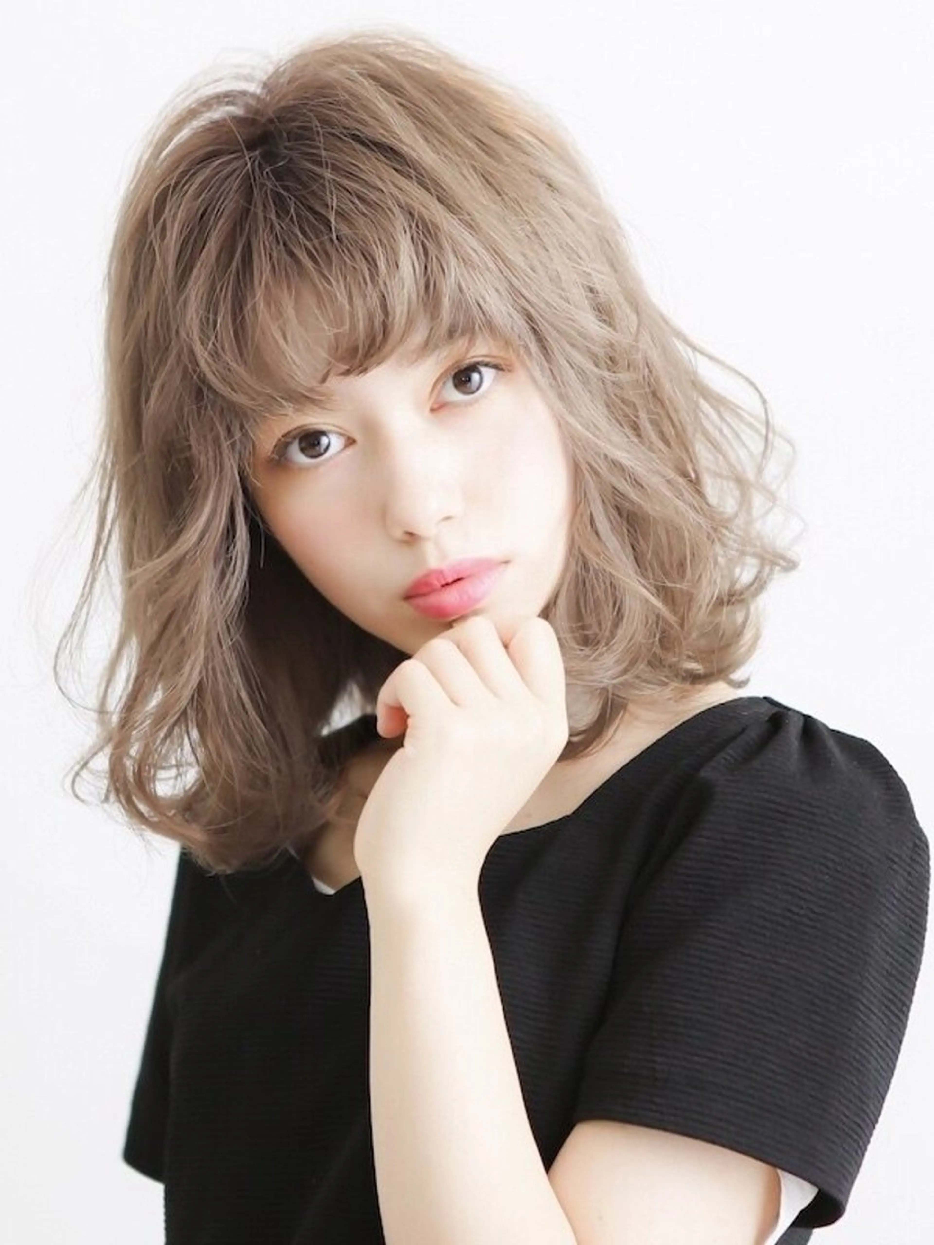 ミディアム パーマ カット パーマ 💐韓国風が人気💐 Ai北千住店のヘアスタイル
