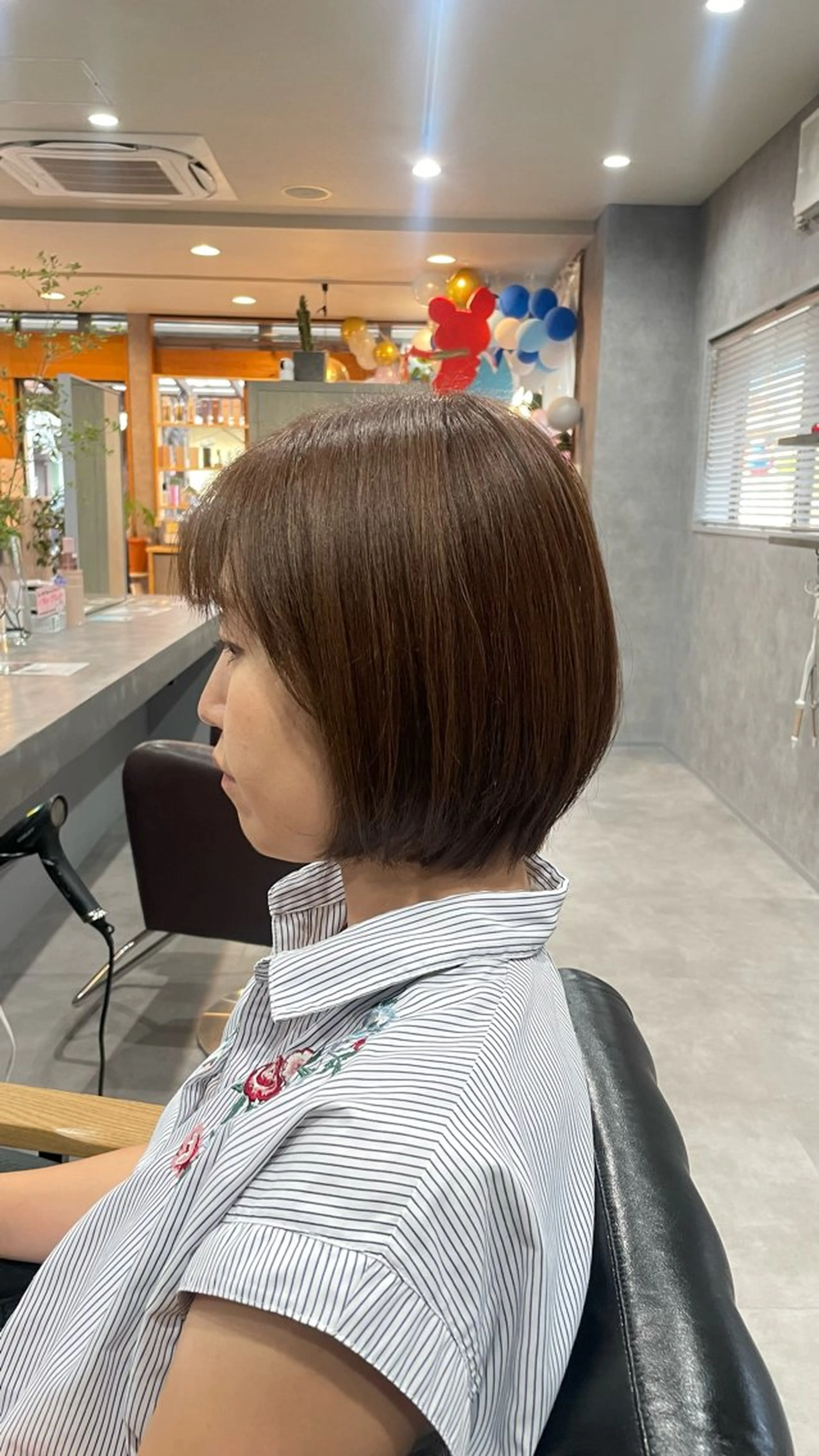 ミディアム 白髪ケア  BAUM まやのヘアスタイル