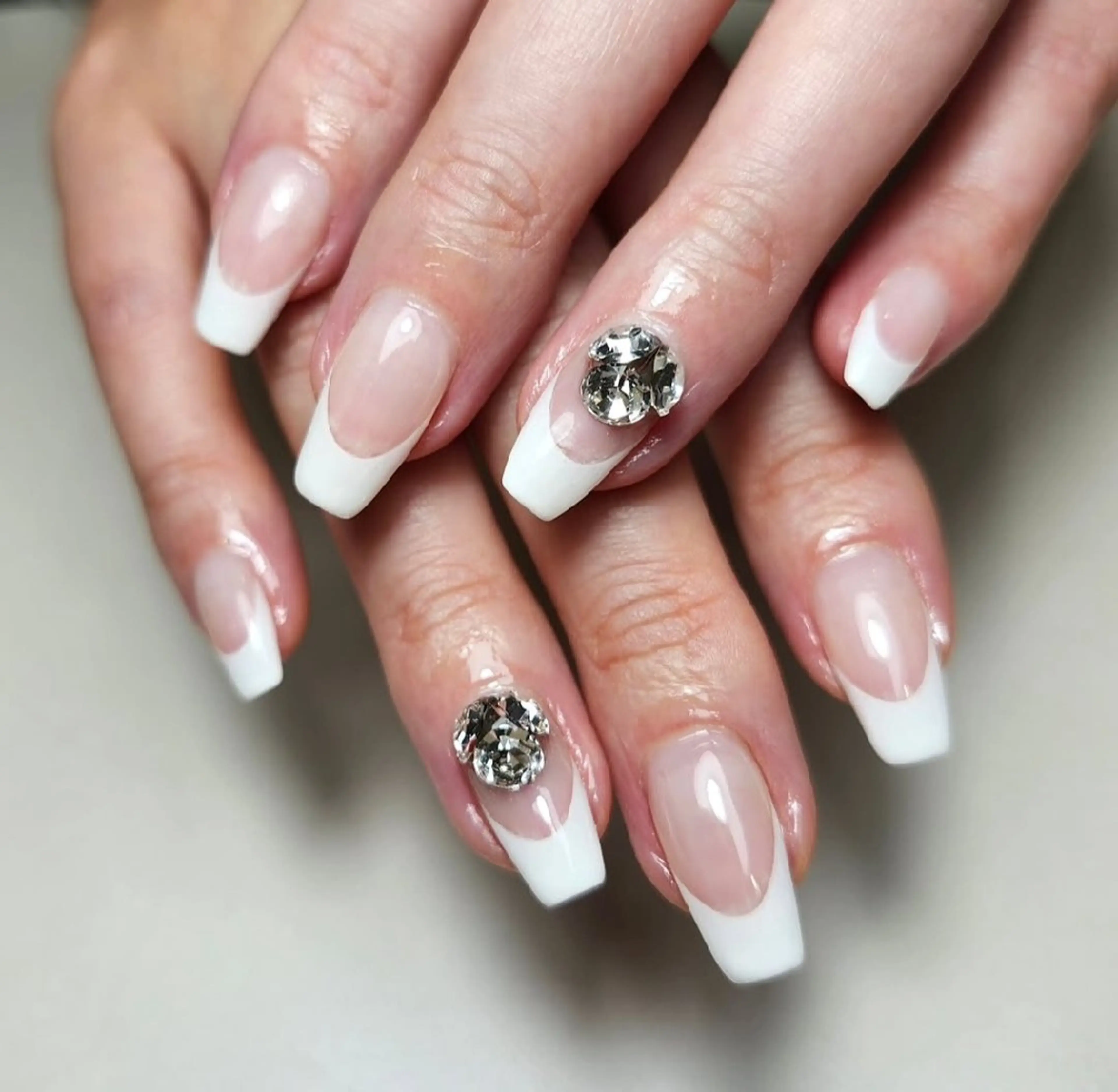 ネイル クリアネイル フレンチネイル グラデーション FLORANZ TANAKAのネイルデザイン