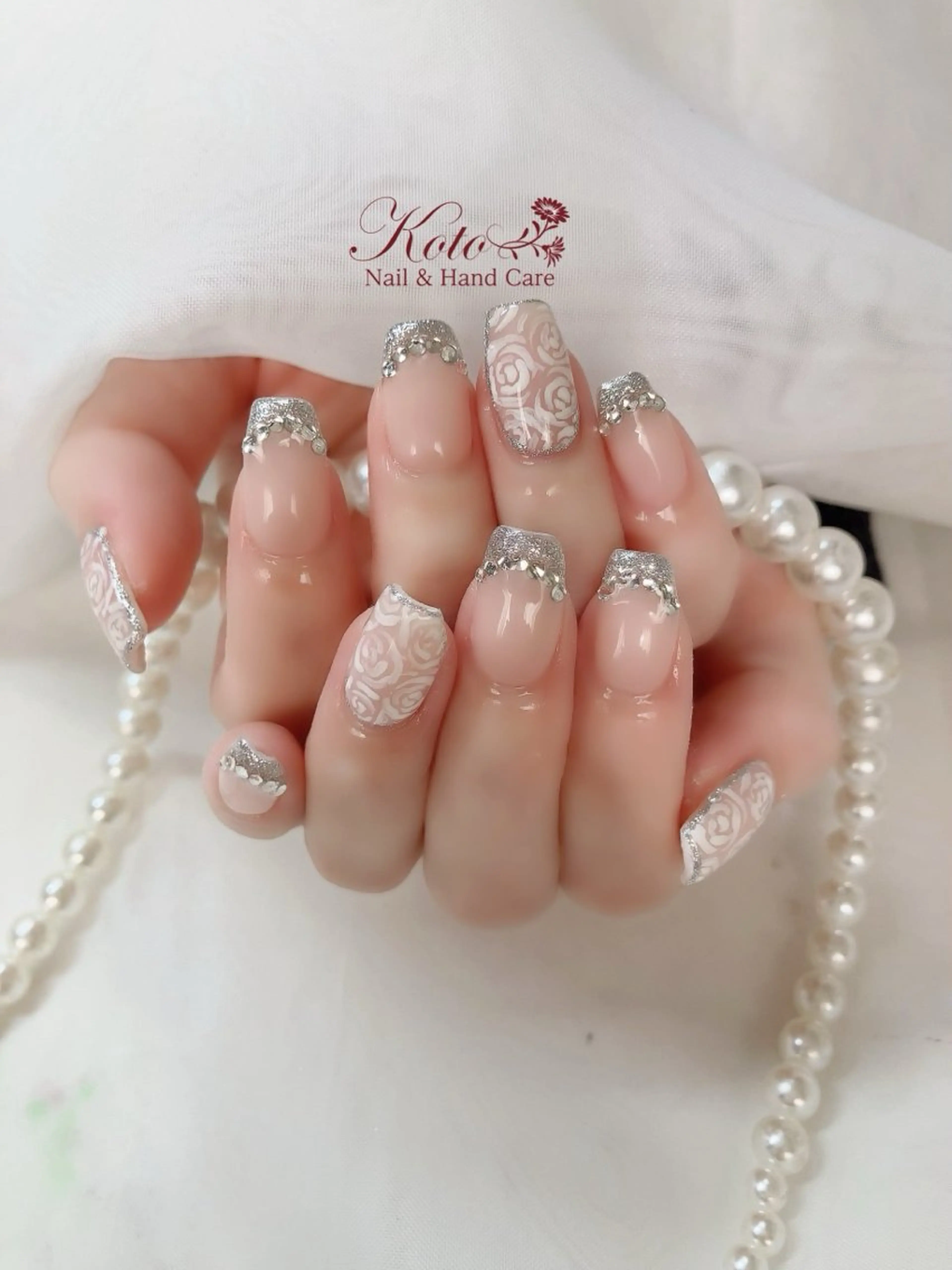 ネイル 長さ出し ジェルネイル 持ち込み ニュアンスネイル 赤色 ハンドネイル Nail Salon KOTOのネイルデザイン