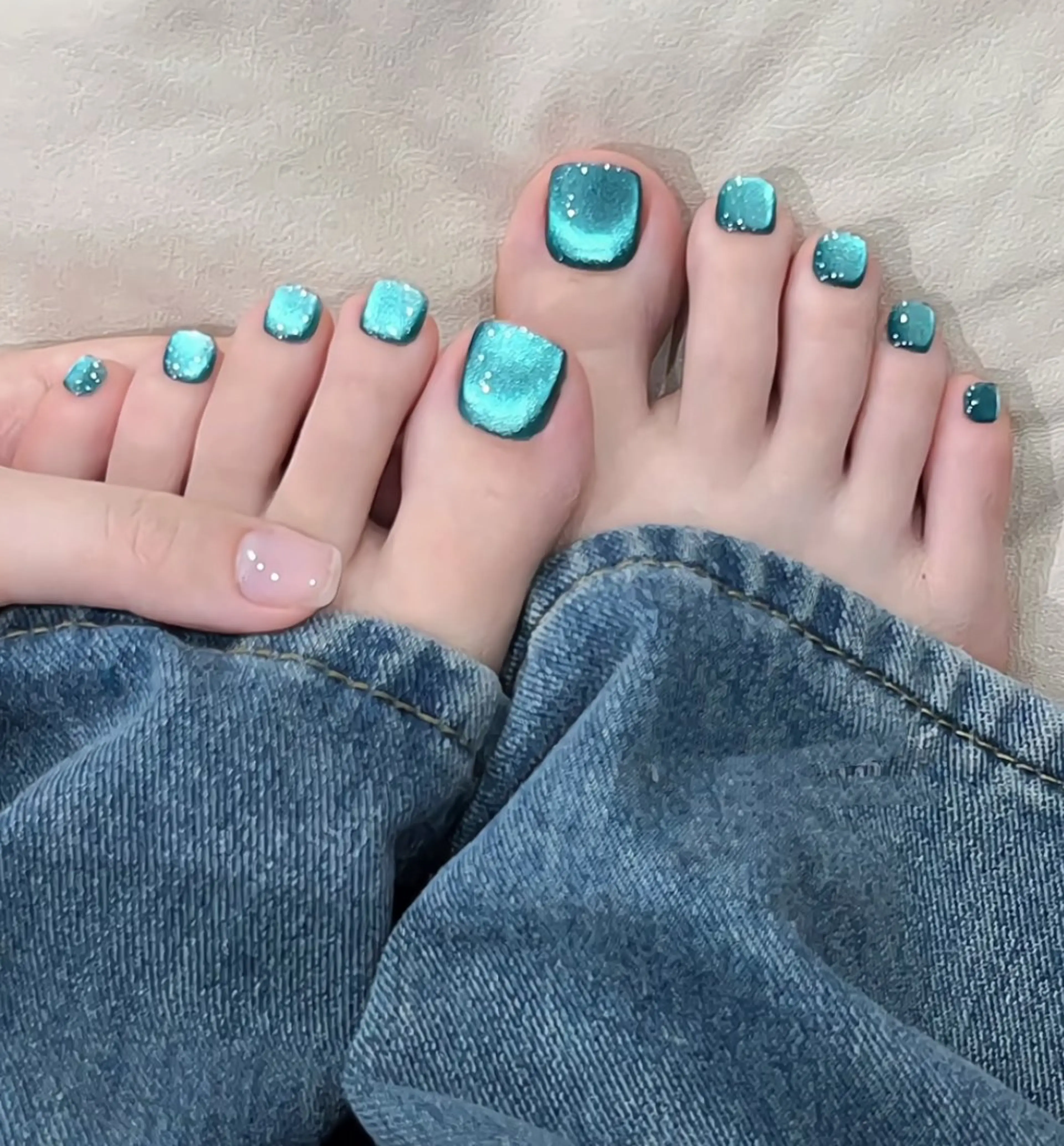 ネイル フットネイル マグネットネイル フットネイル Joliesse nail salonのネイルデザイン