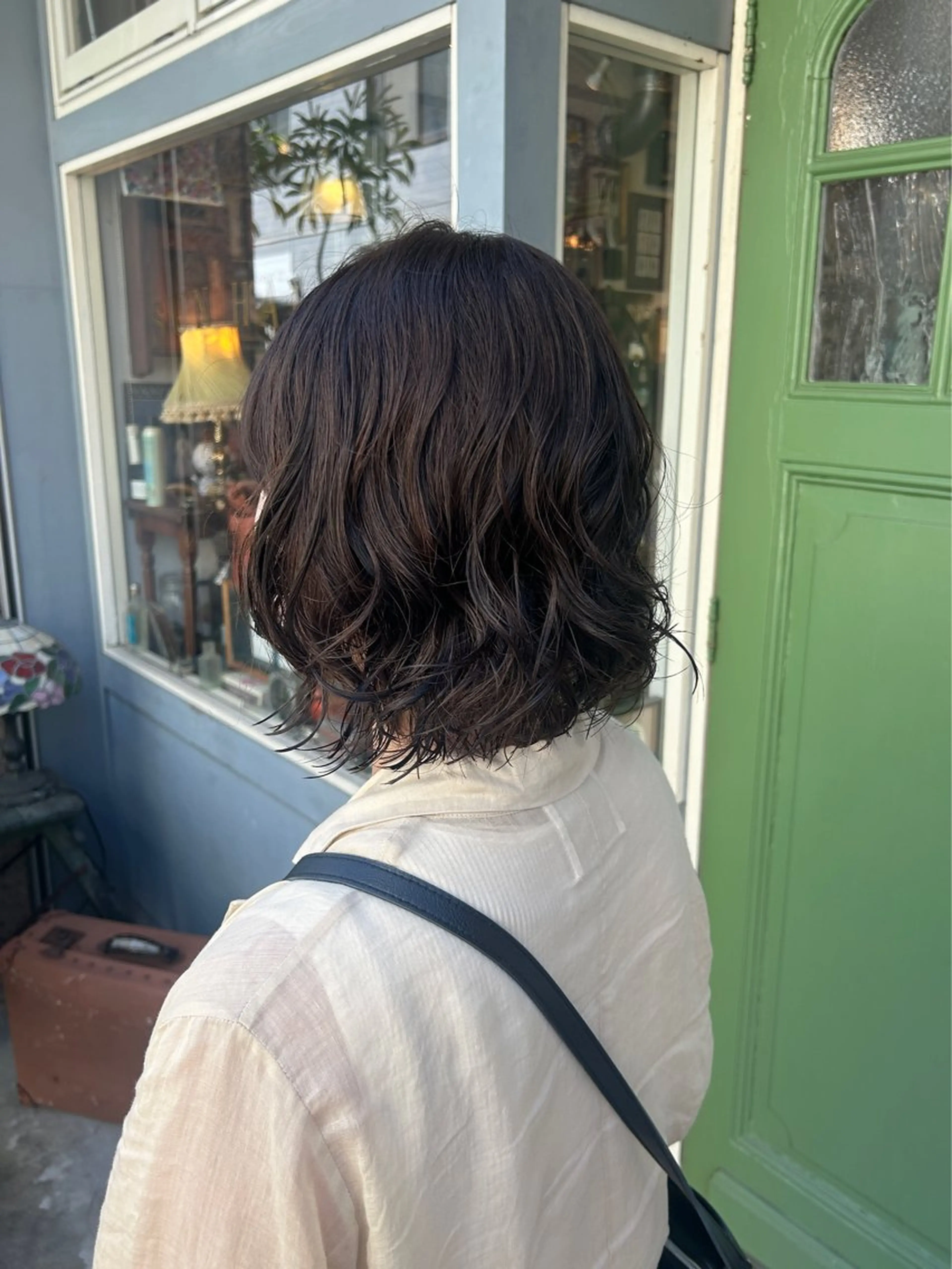 ショート カラー パーマ カット パーマ トリートメント 清水千優/パーマ/透 明感カラー/メンズのヘアスタイル