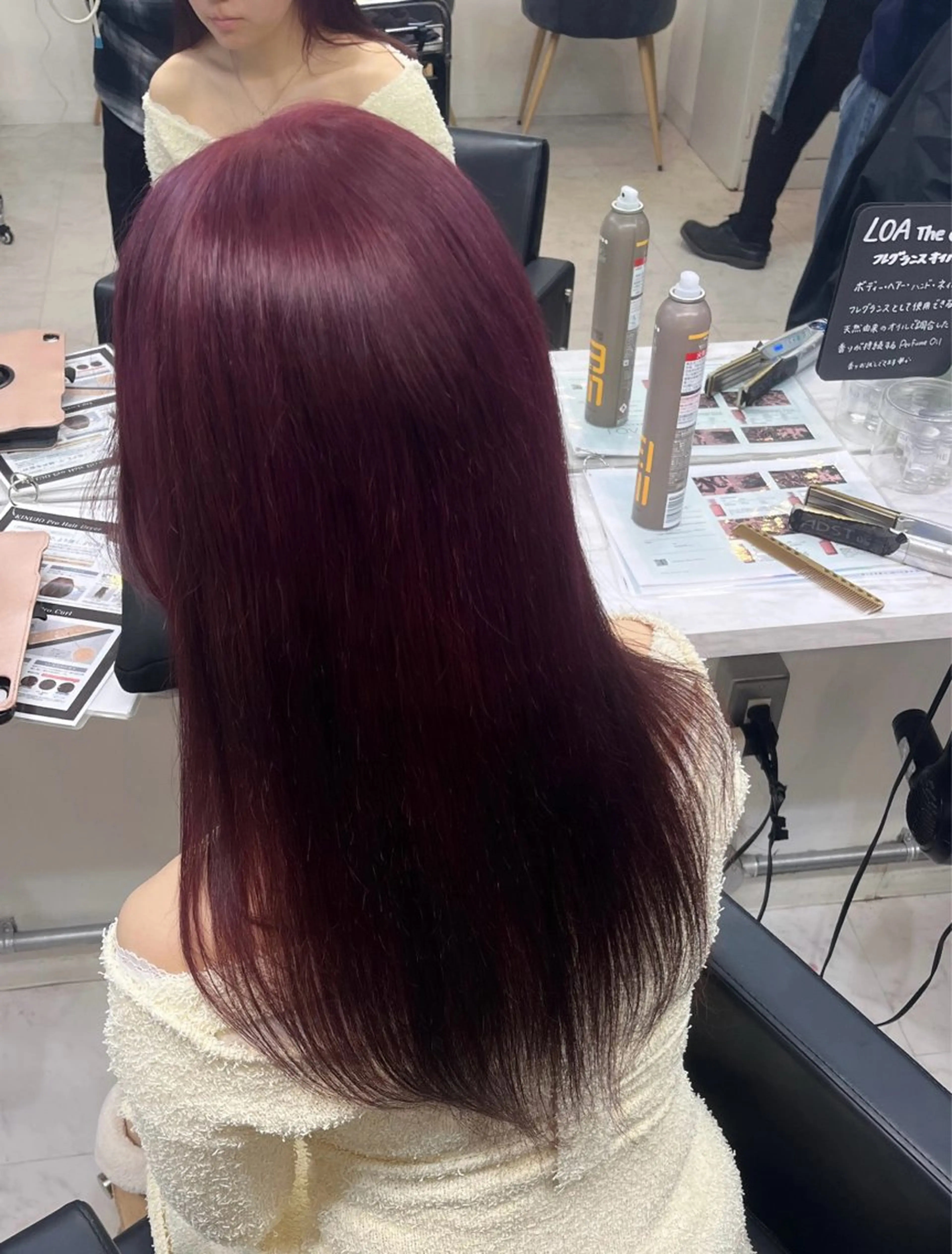 ロング カラー 髪質改善×韓国 レイヤー ひかるのヘアスタイル