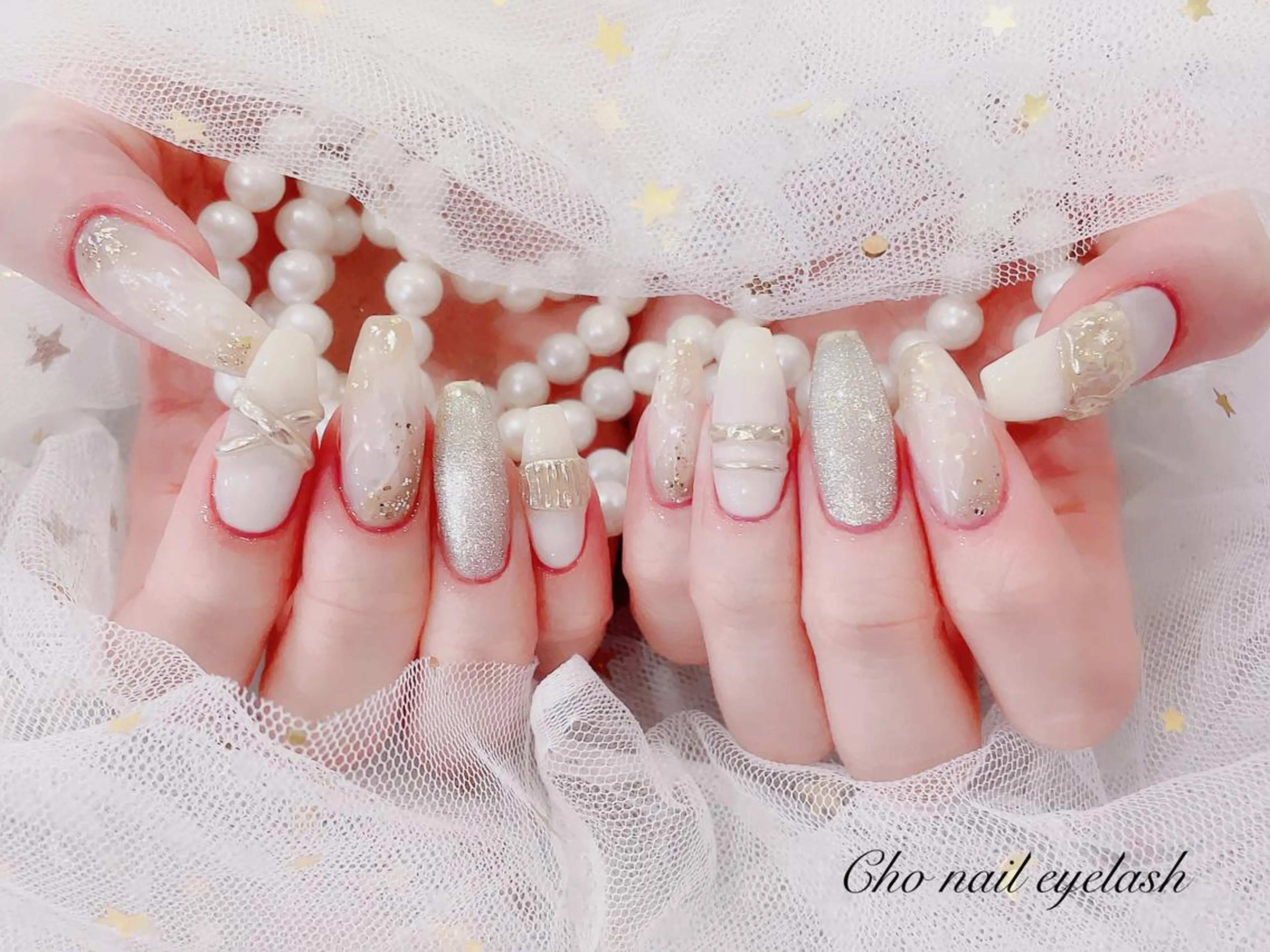 セミロング ネイル ハンドネイル cho nailのネイルデザイン