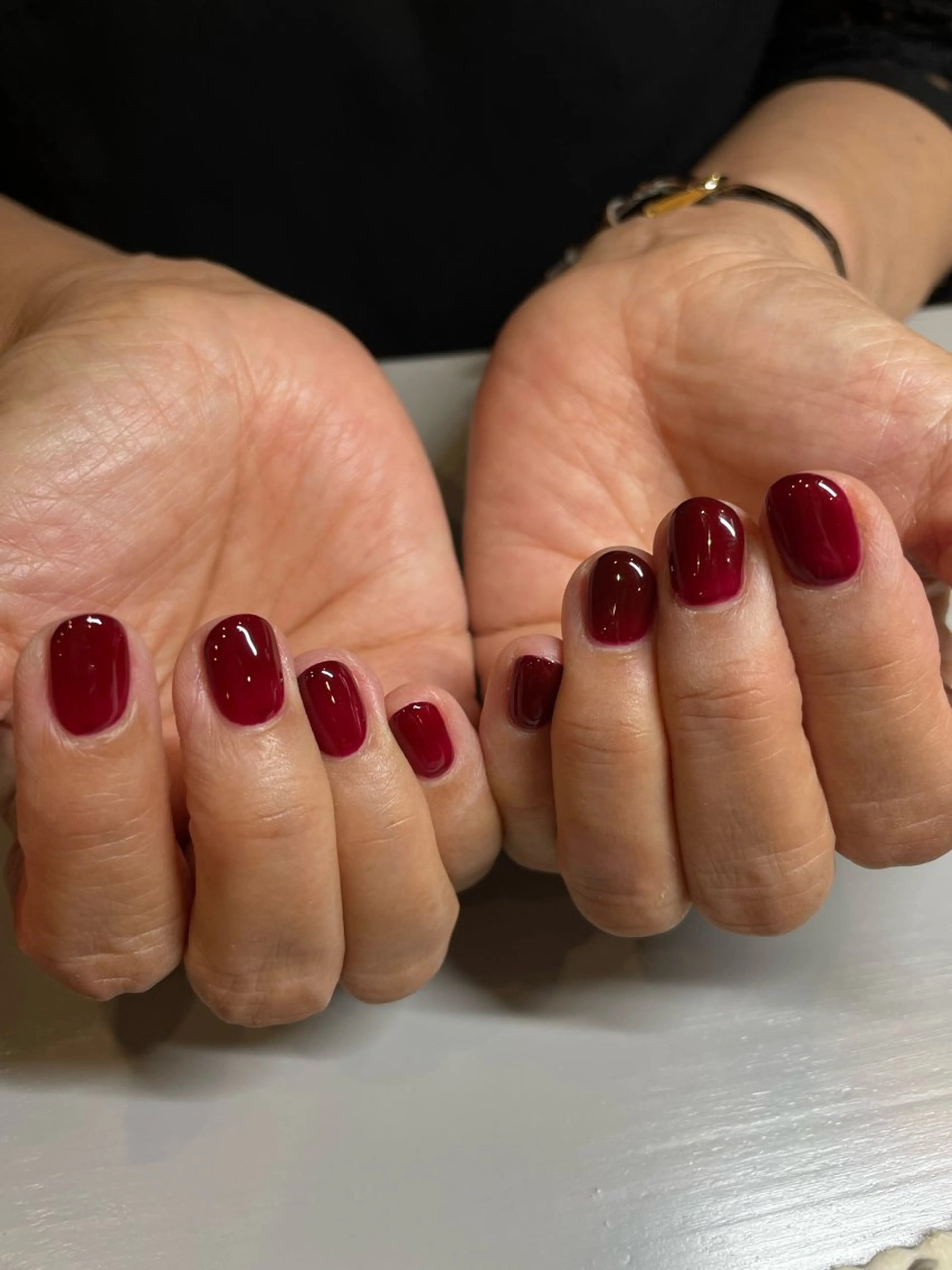 ネイル ボルドー ハンドネイル the 25 Nail所属・tanaka 25nailのネイルデザイン