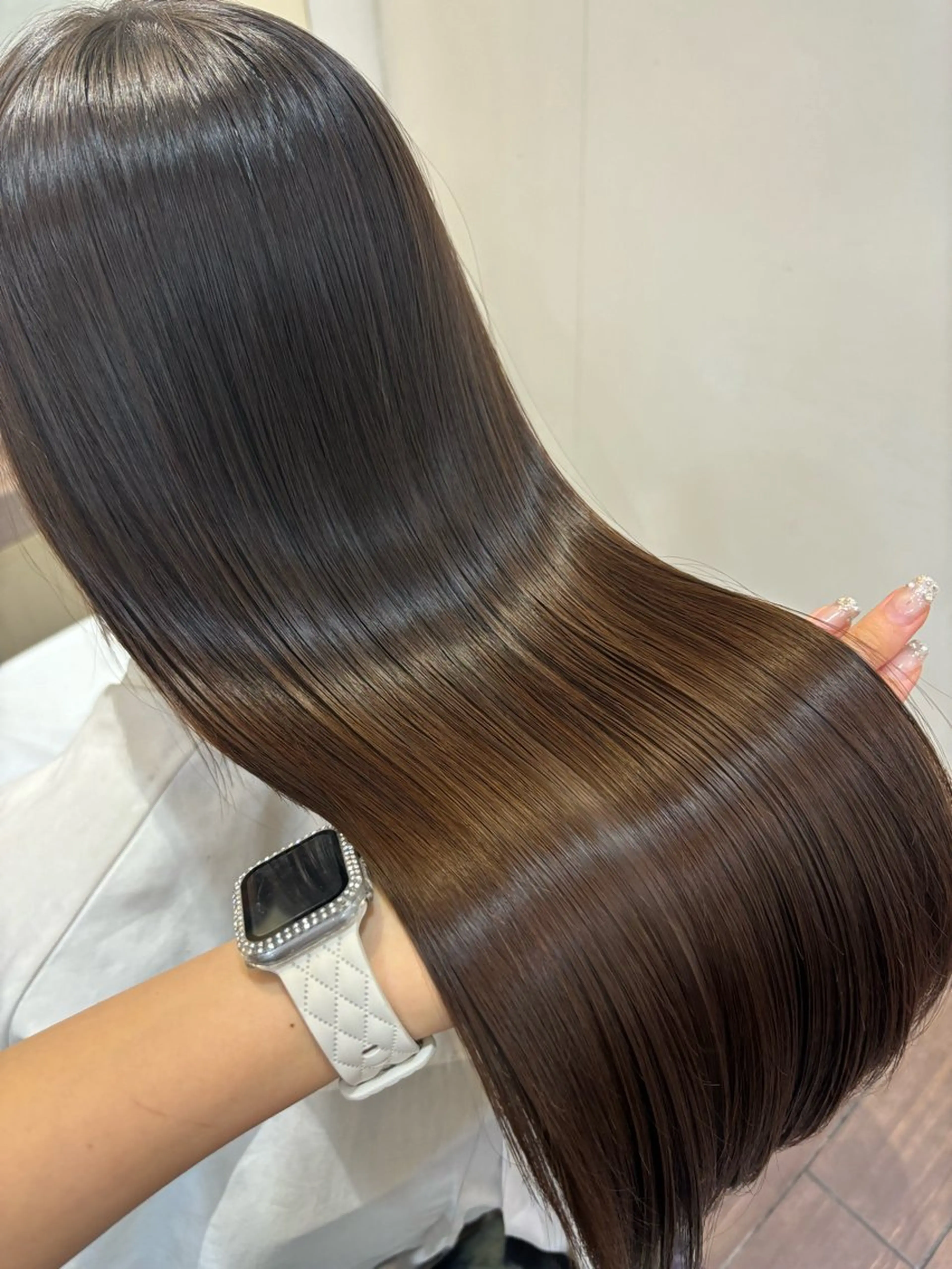 ロング 髪質改善 韓国風ヘア レイヤーカット トリートメント 酸性ストレート トリートメント ZESTbis/ Kanami🪐💕のマツエク・マツパデザイン