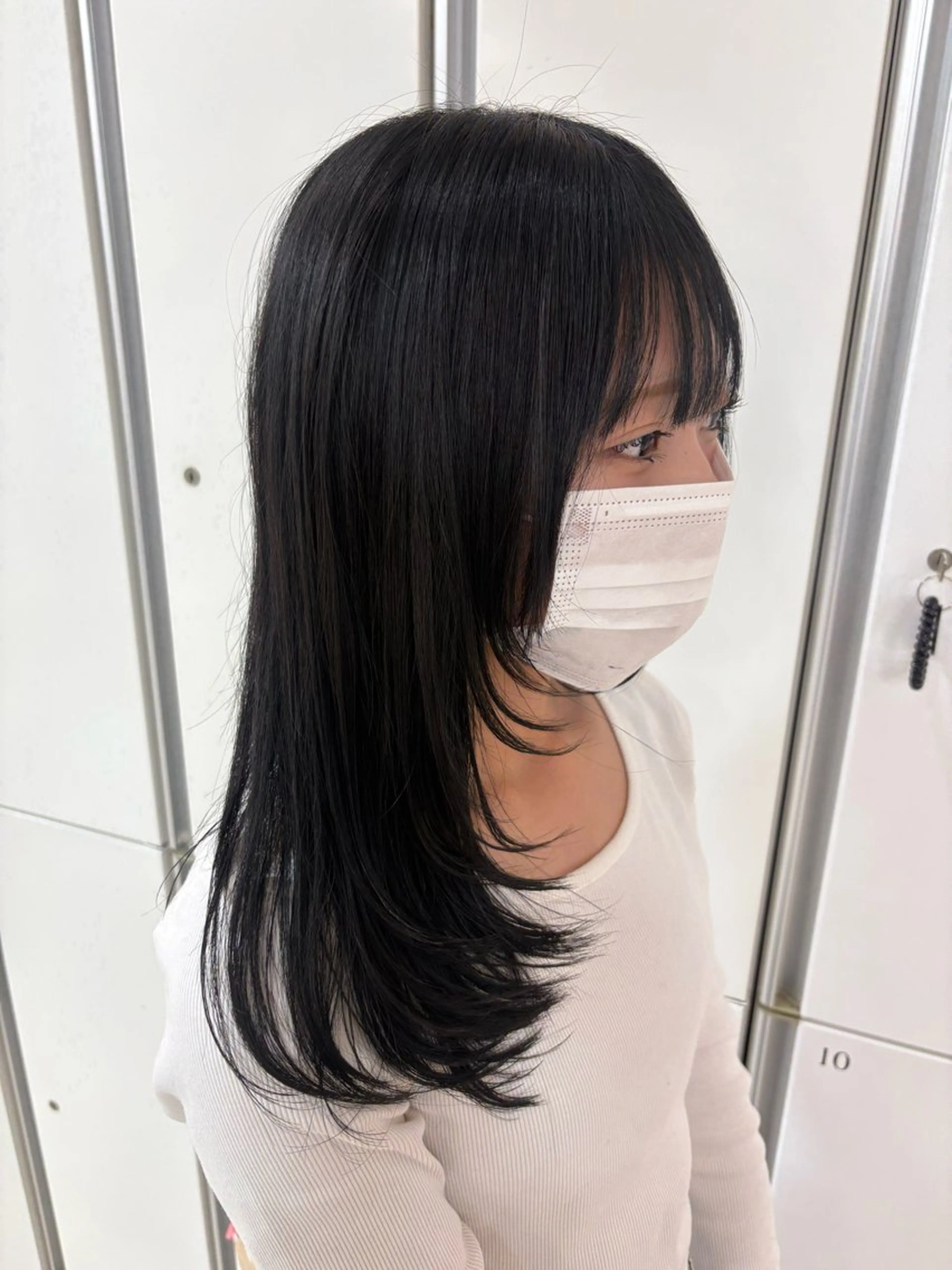 セミロング ヘアカラー トリートメント CREA渋沢 モデル募集🌺アイナのヘアスタイル