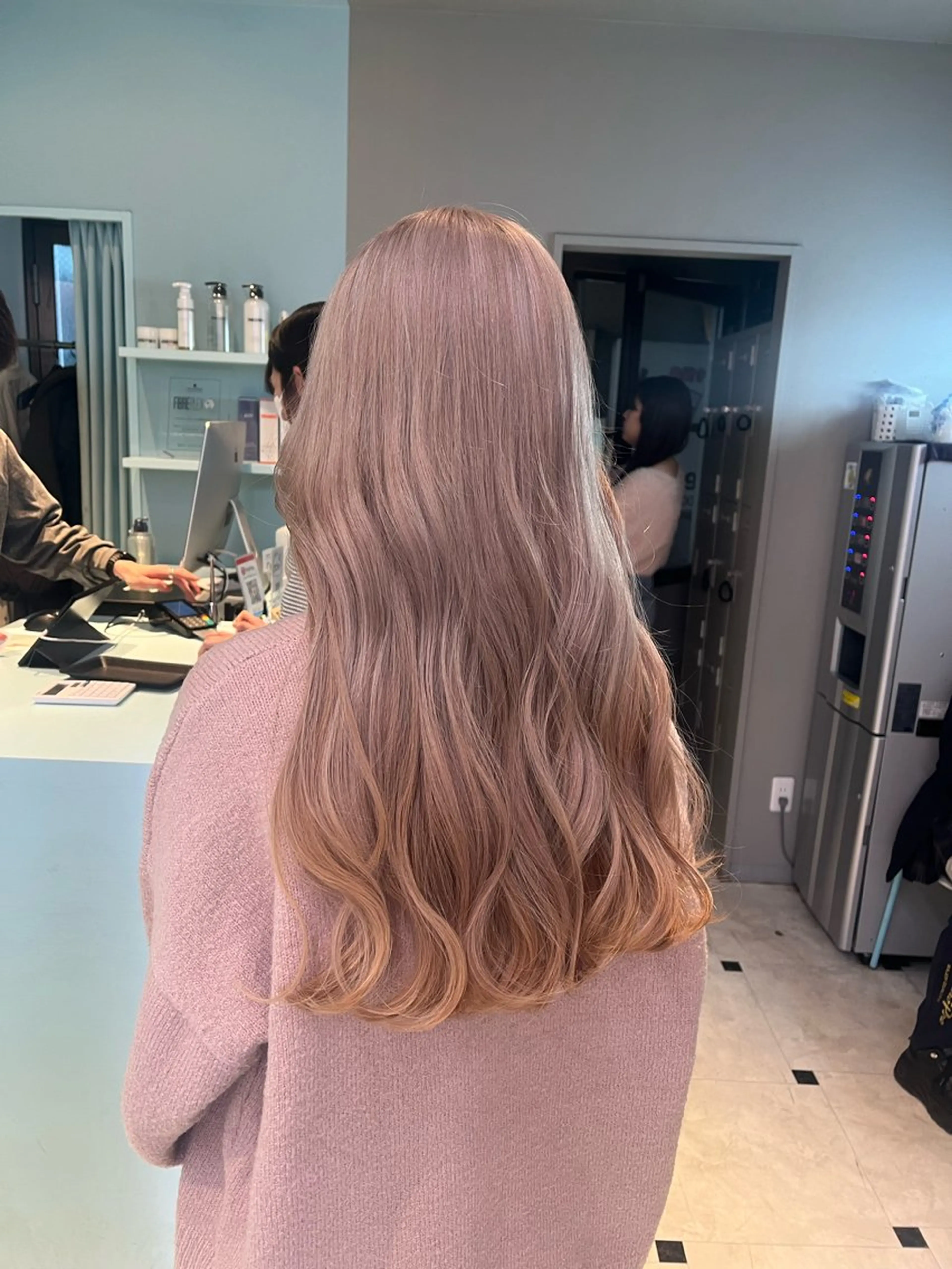 ロング カラー ヘアカラー トリートメント ブリーチカラー 🩵MIZUKIのヘアスタイル