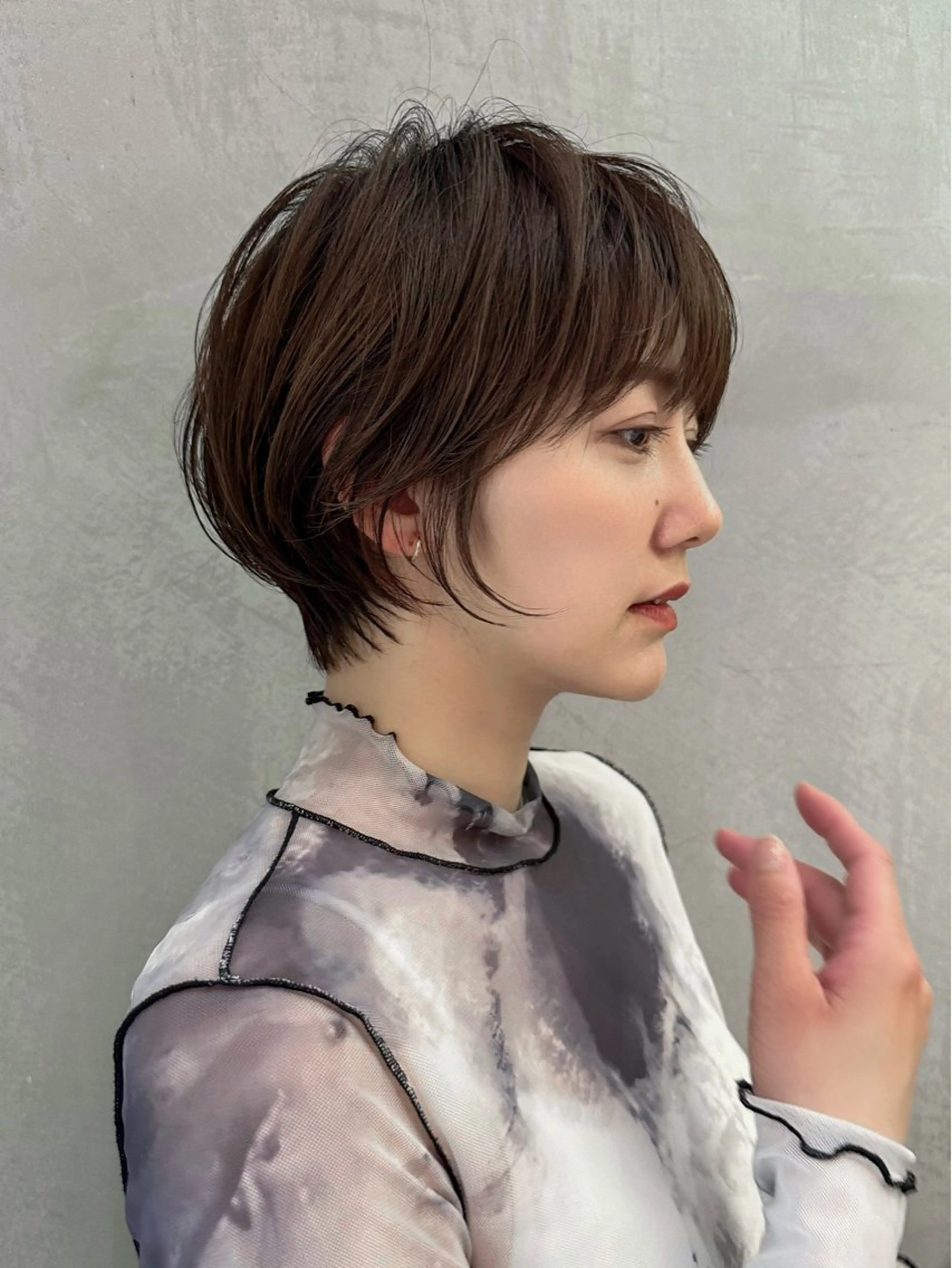 ショート ショートヘア 小顔カット カット ヘアカラー トリートメント ヘッドスパ 遠藤大雅 ショート /韓国ボブ🌈のヘアスタイル