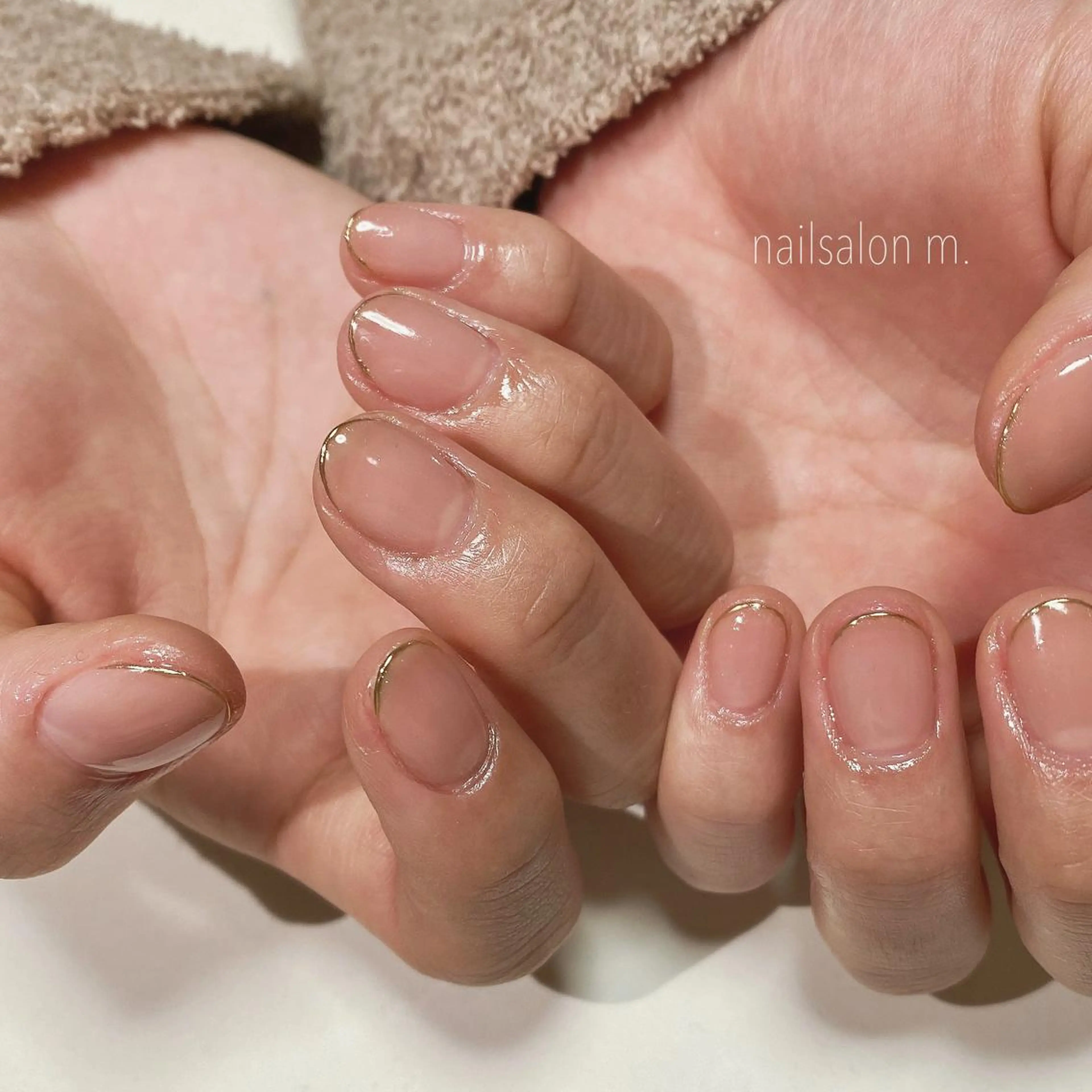 ネイル フレンチネイル ミラーネイル オフィスネイル ピンク シンプルネイル nailsalon    m.所属・m. mayaのネイルデザイン