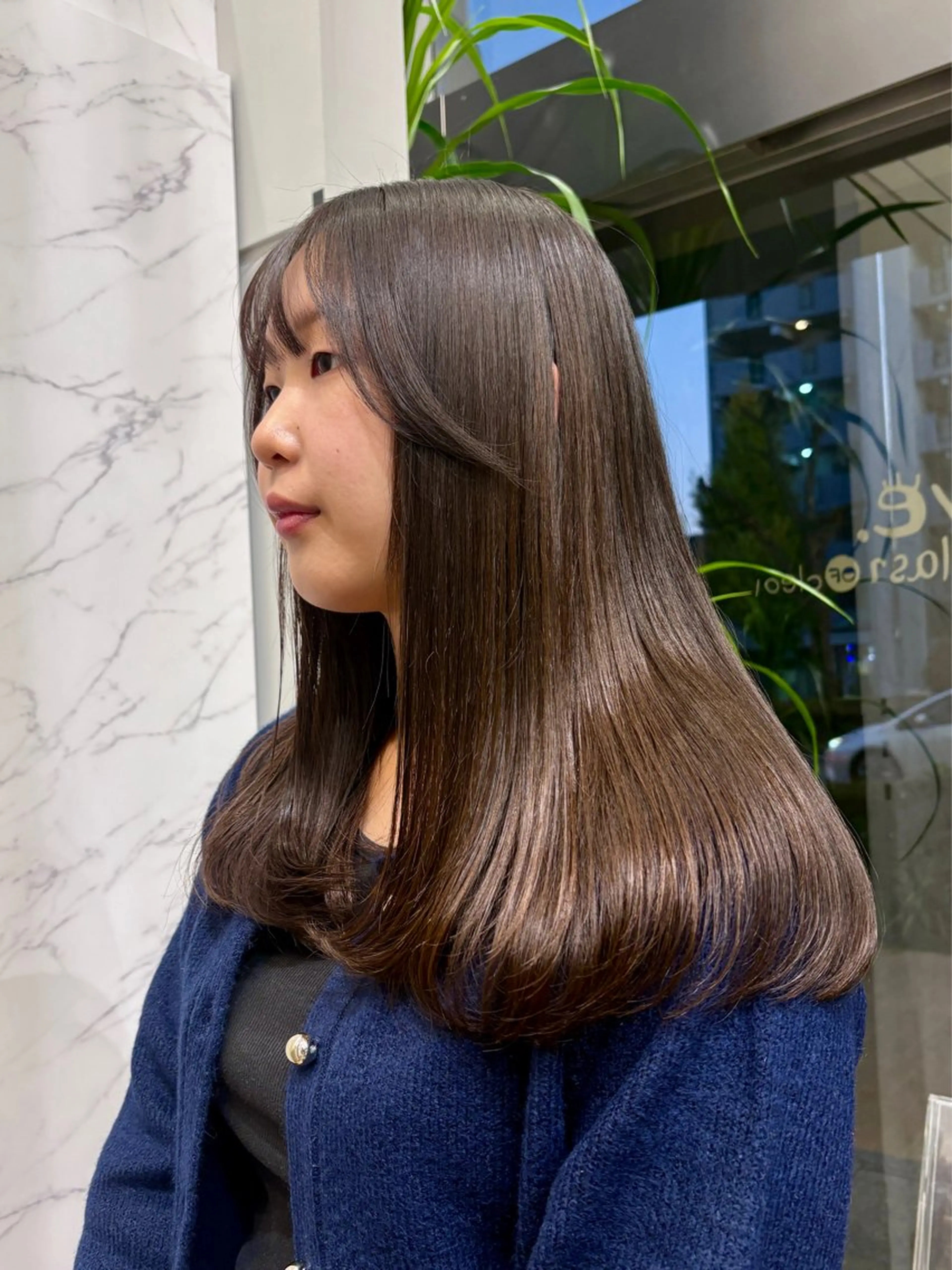 ロング カラー トリートメント カット ヘアカラー トリートメント miu /透明感カラーのヘアスタイル