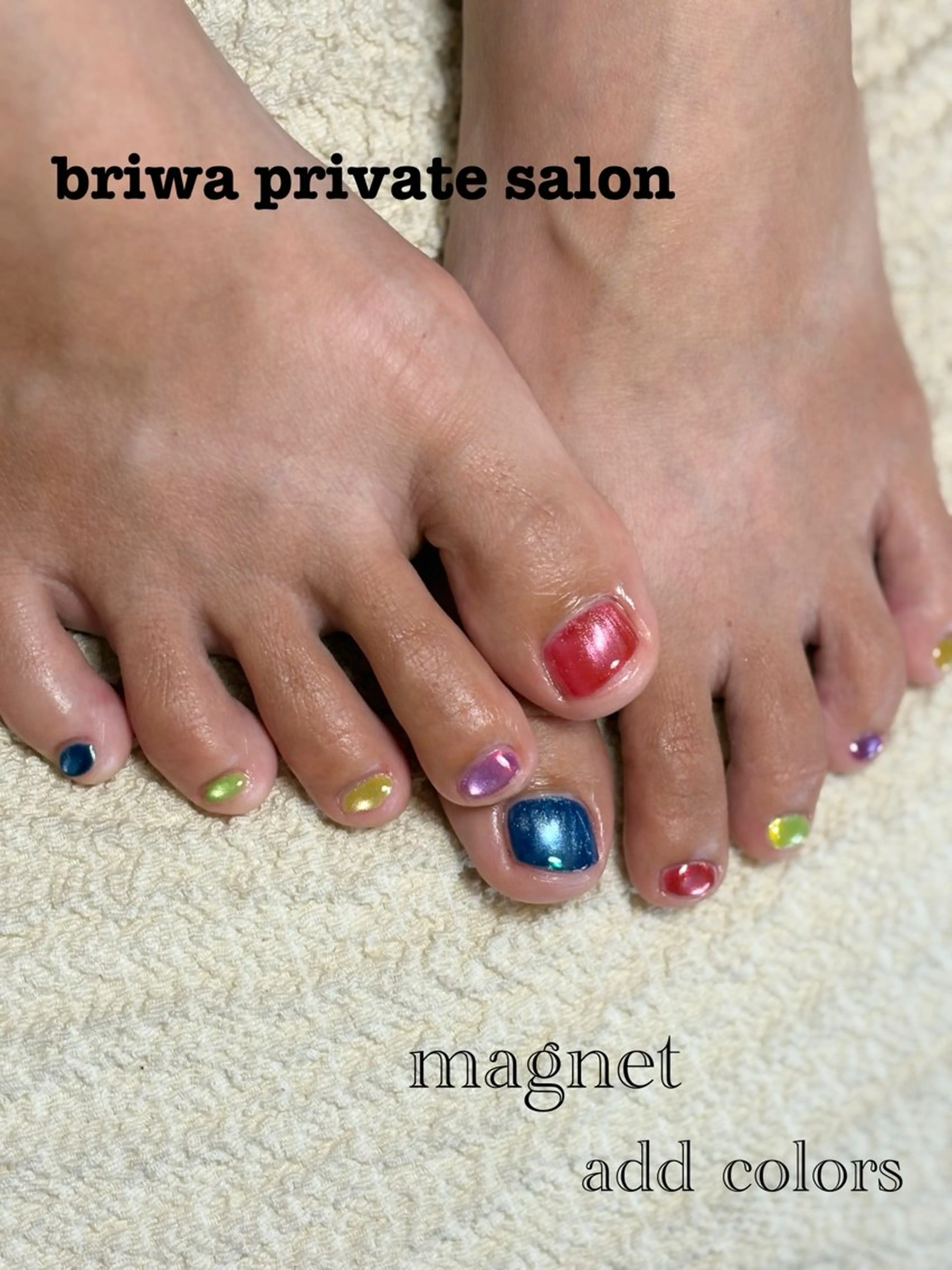 ネイル フットネイル Briwa✨nail 💅enoi ❤︎のネイルデザイン