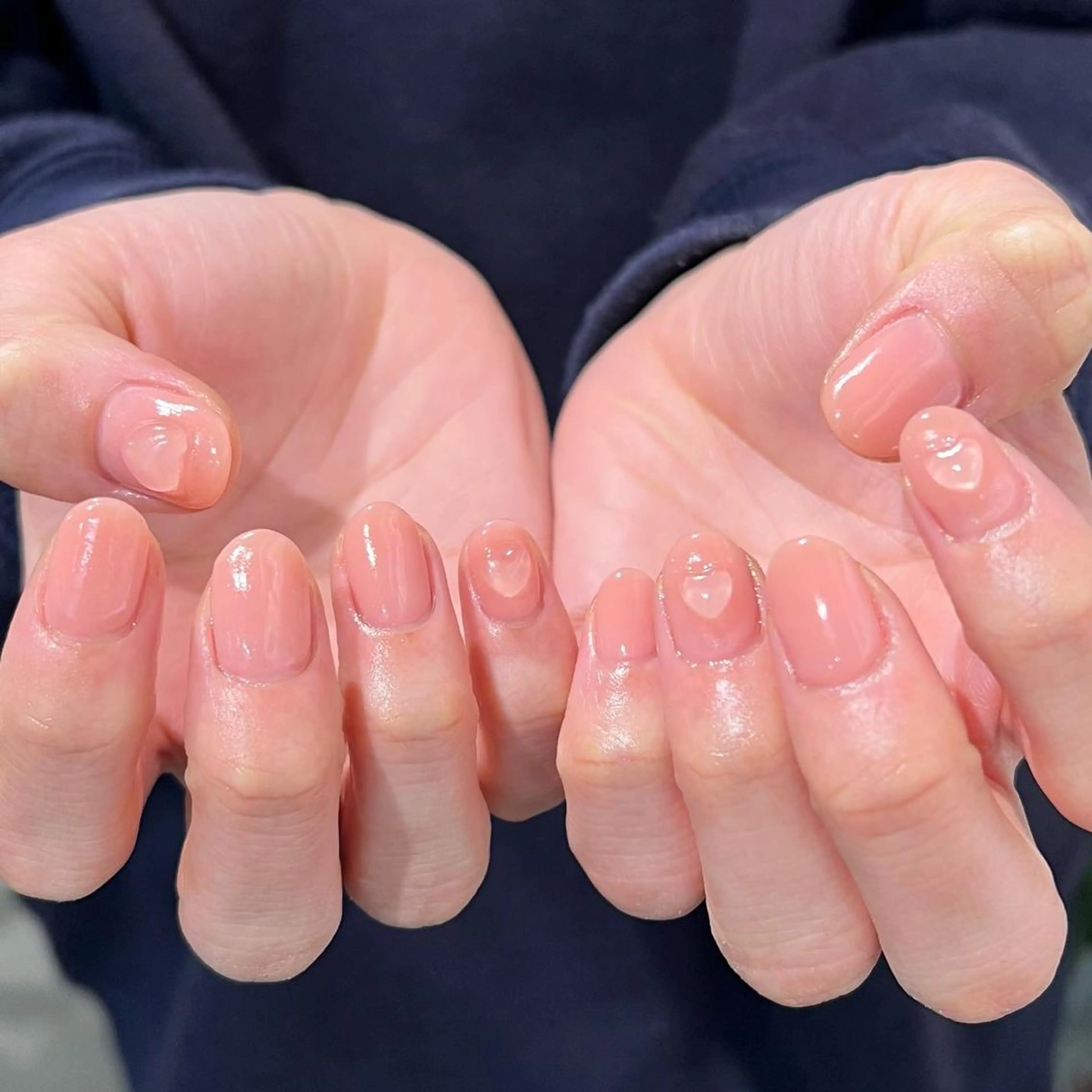 ネイル ハート UVネイル ハンドネイル Nico所属・Nico🌛 Karenのネイルデザイン