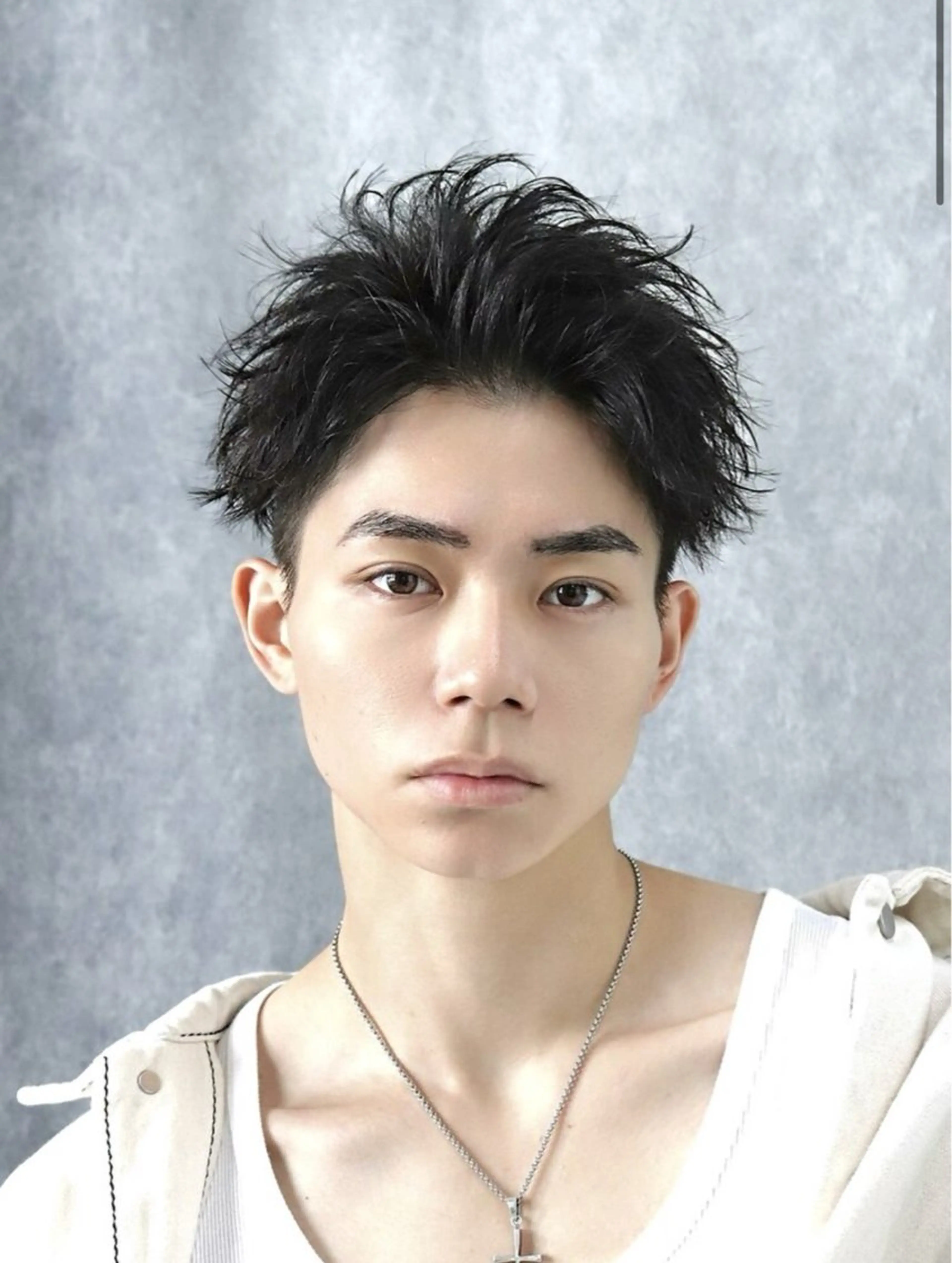 ショート メンズ アップバング メンズパーマ 似合わせカット カット ヘアセット ACES所属・メンズパーマ職人/ モテ髪/たくみのヘアスタイル