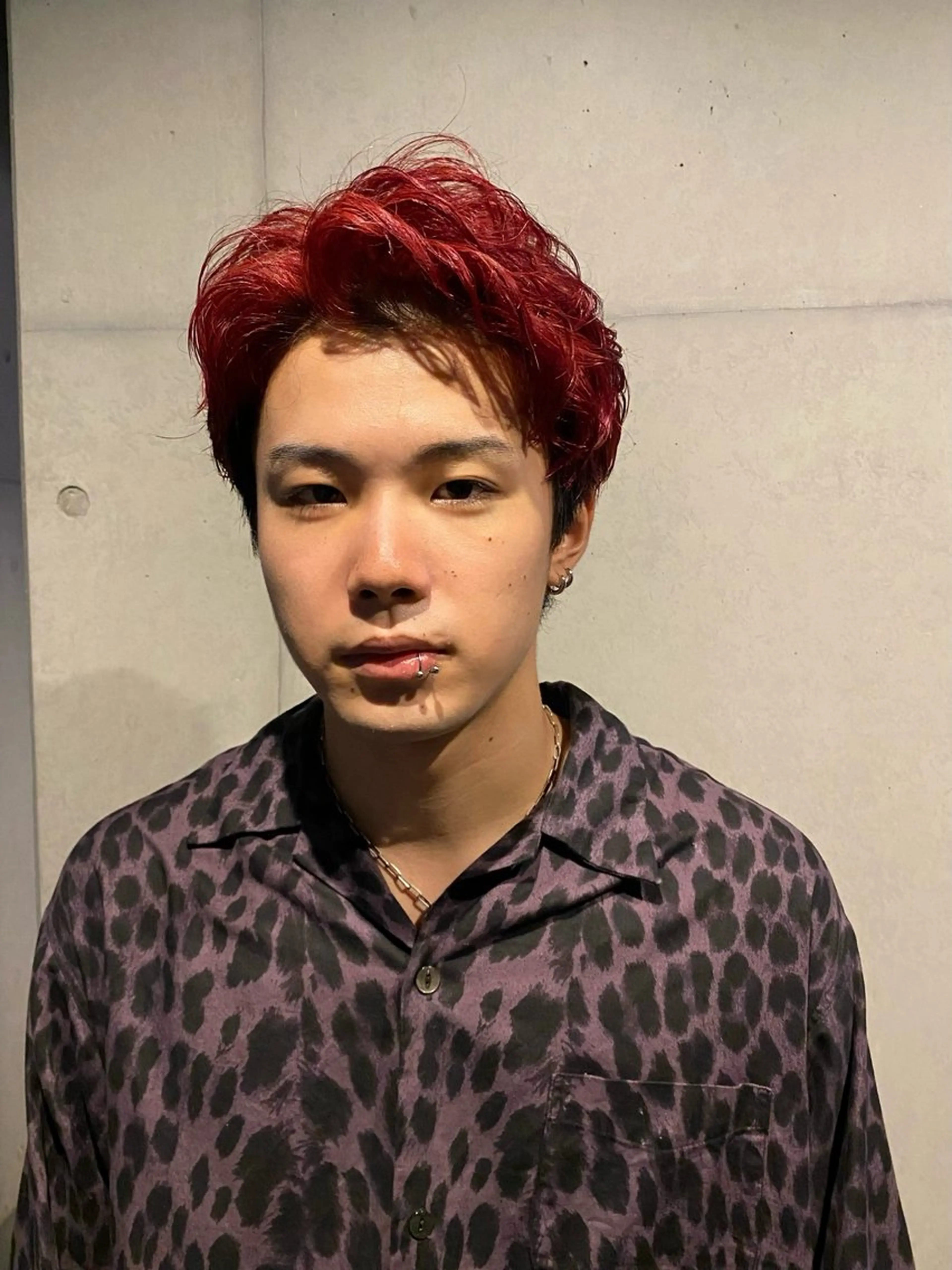 カラー メンズ ヘアカラー トリートメント ハイトーン/レイヤー だいちのヘアスタイル