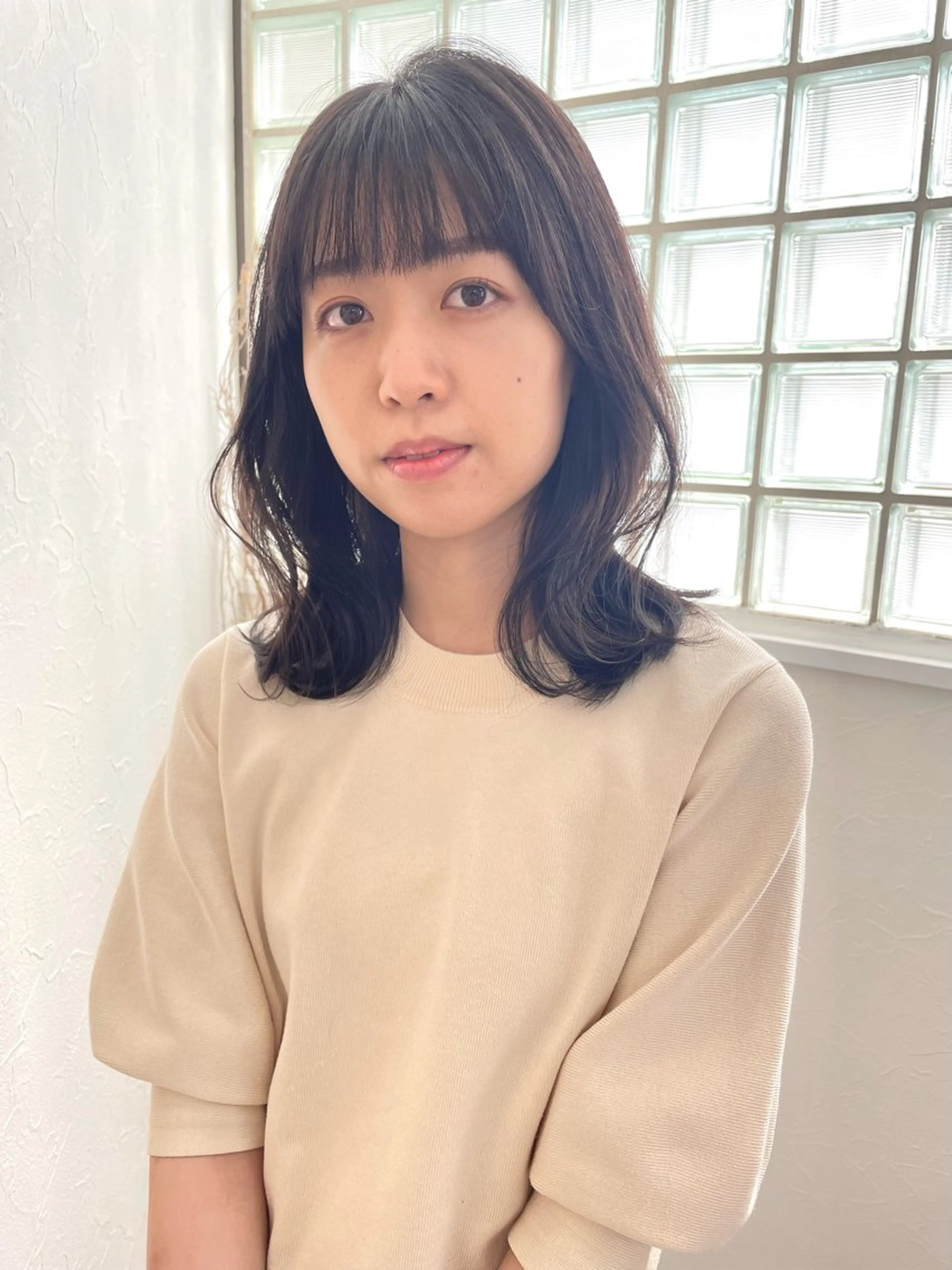セミロング カラー ヘアアレンジ カット ヘアカラー トリートメント JIEN 🌷 sakuraのヘアスタイル
