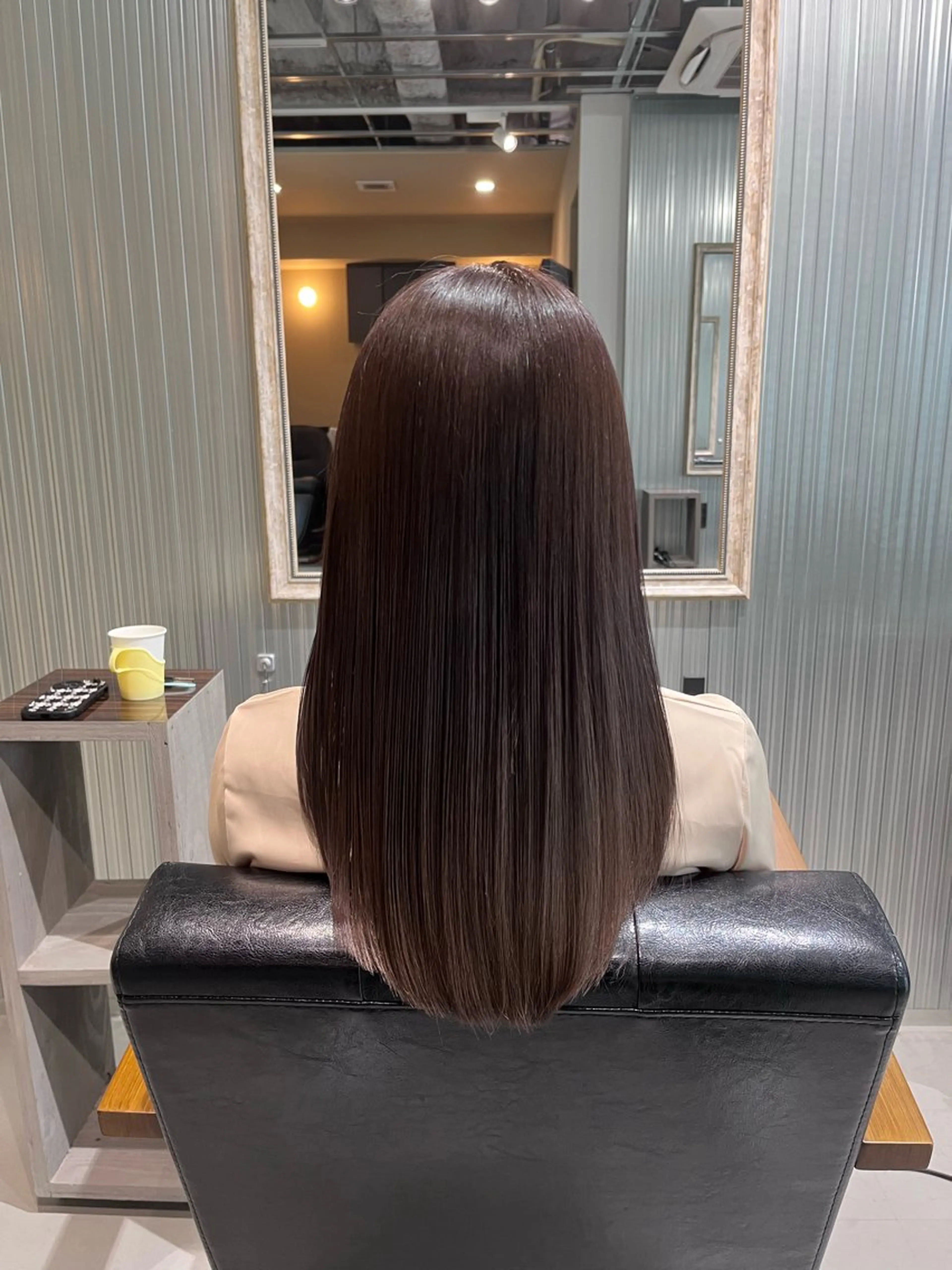 セミロング カラー トリートメント KIZU 髪質改善 オカルト怪談のヘアスタイル